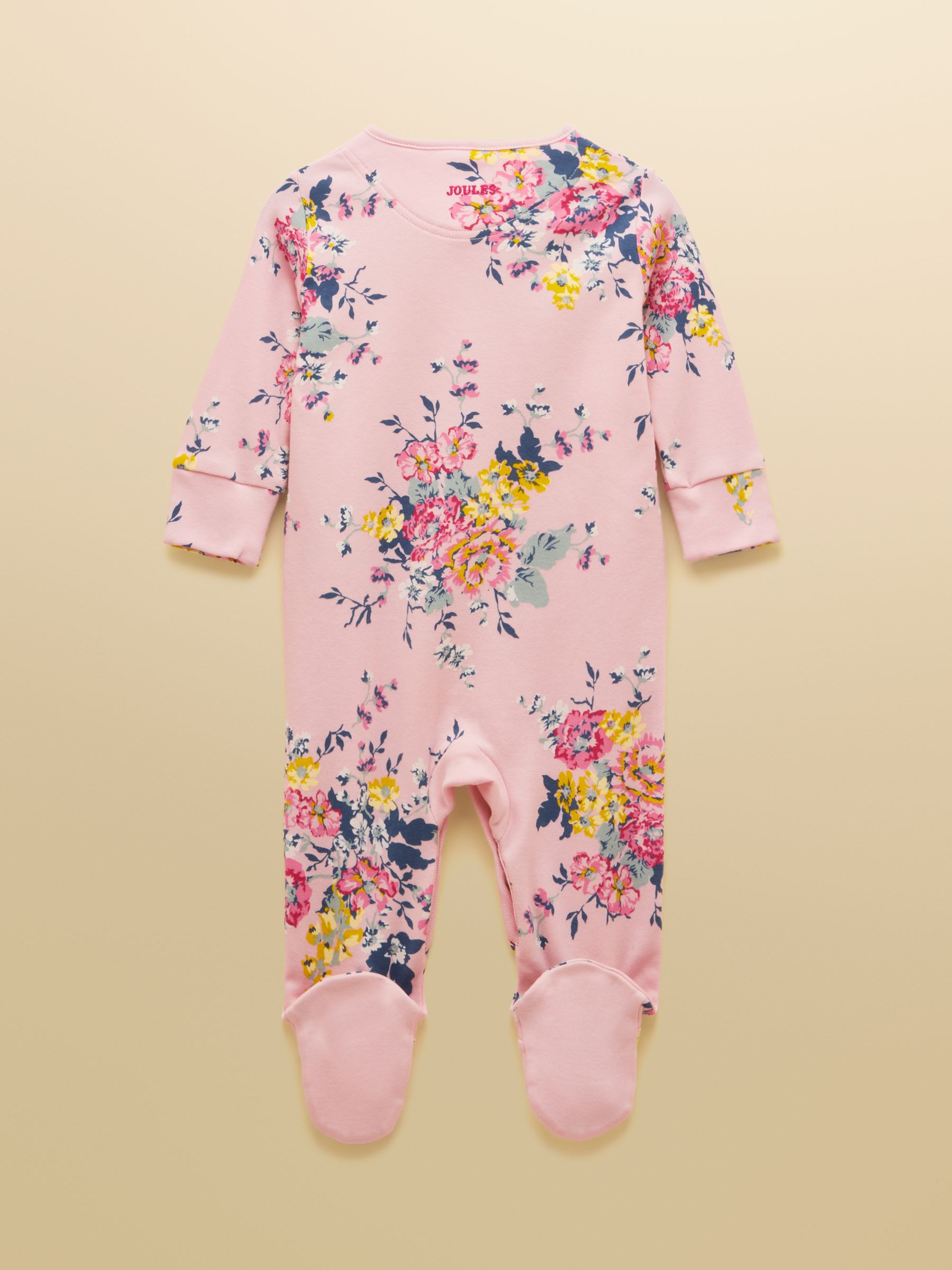 Razamataz Pink Floral Cotton Babygrow - Image 2 of 4 Razamataz Pink Floral Cotton Babygrow - Image 2 of 4