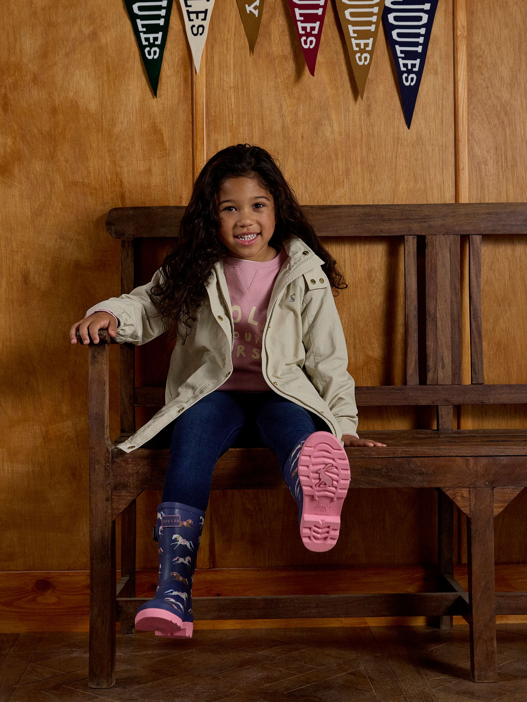 Girls' Meadow Stone Longline Showerproof Coat - Image 2 of 10 Girls' Meadow Stone Longline Showerproof Coat - Image 2 of 10