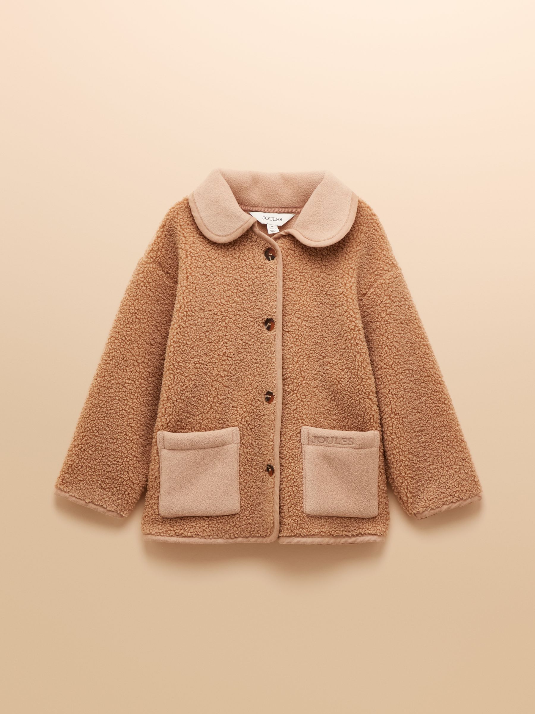 Girls' Sadie Natural Borg Fleece Jacket - Image 1 of 4