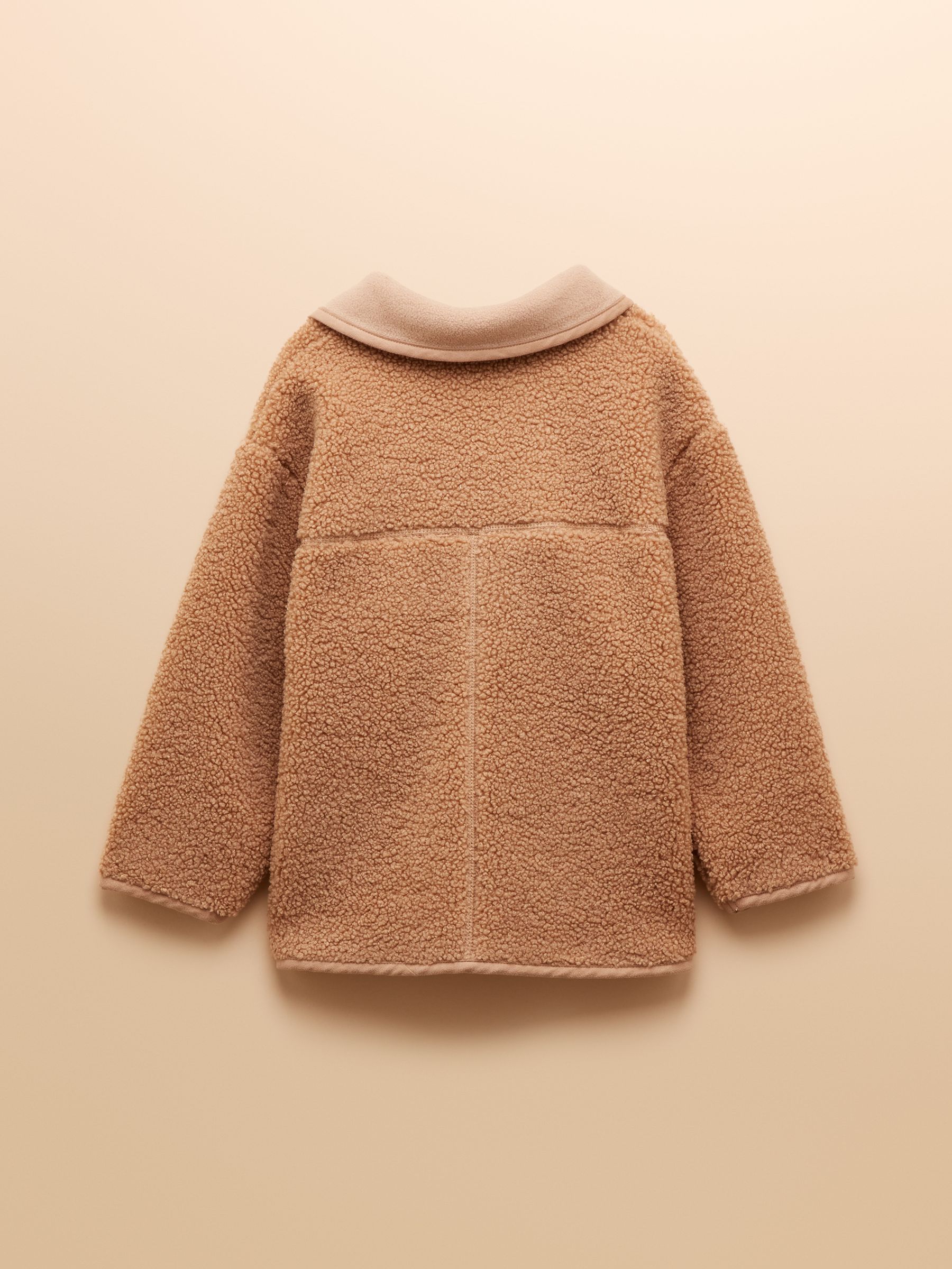 Girls' Sadie Natural Borg Fleece Jacket - Image 2 of 4 Girls' Sadie Natural Borg Fleece Jacket - Image 2 of 4