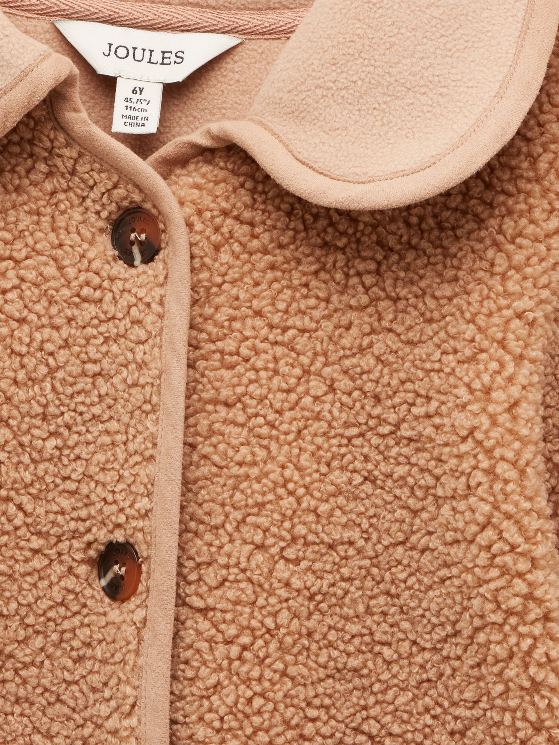 Girls' Sadie Natural Borg Fleece Jacket - Image 4 of 4