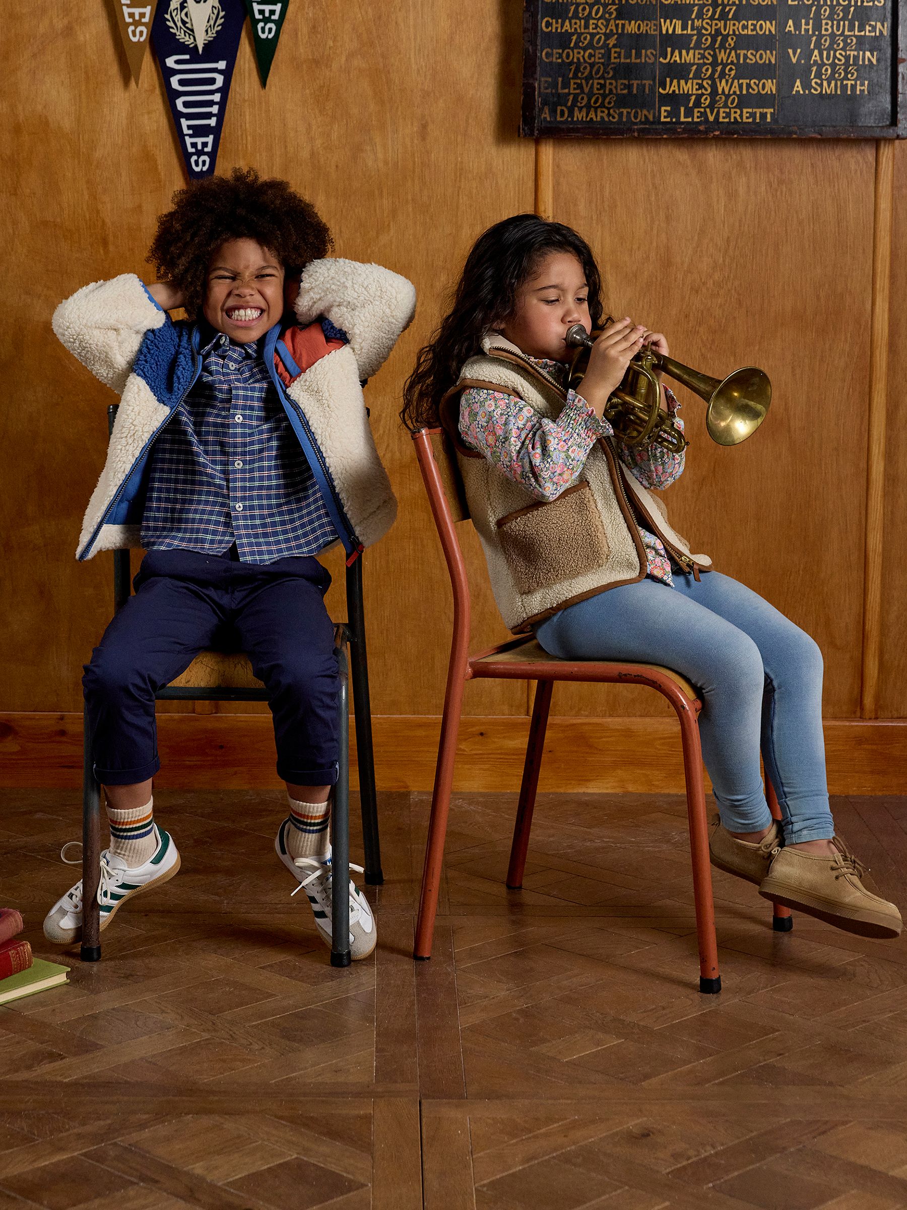 Kids' Sadie Stone Borg Fleece Gilet - Image 4 of 8