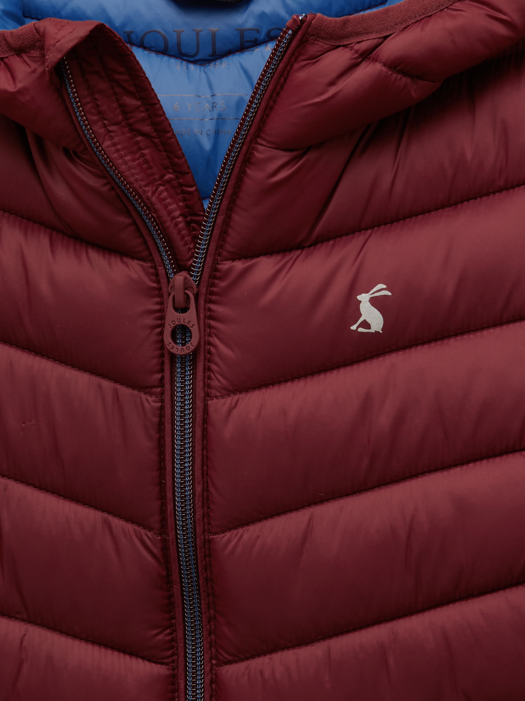 Kids' Cairn Burgundy Showerproof Padded Coat - Image 4 of 8