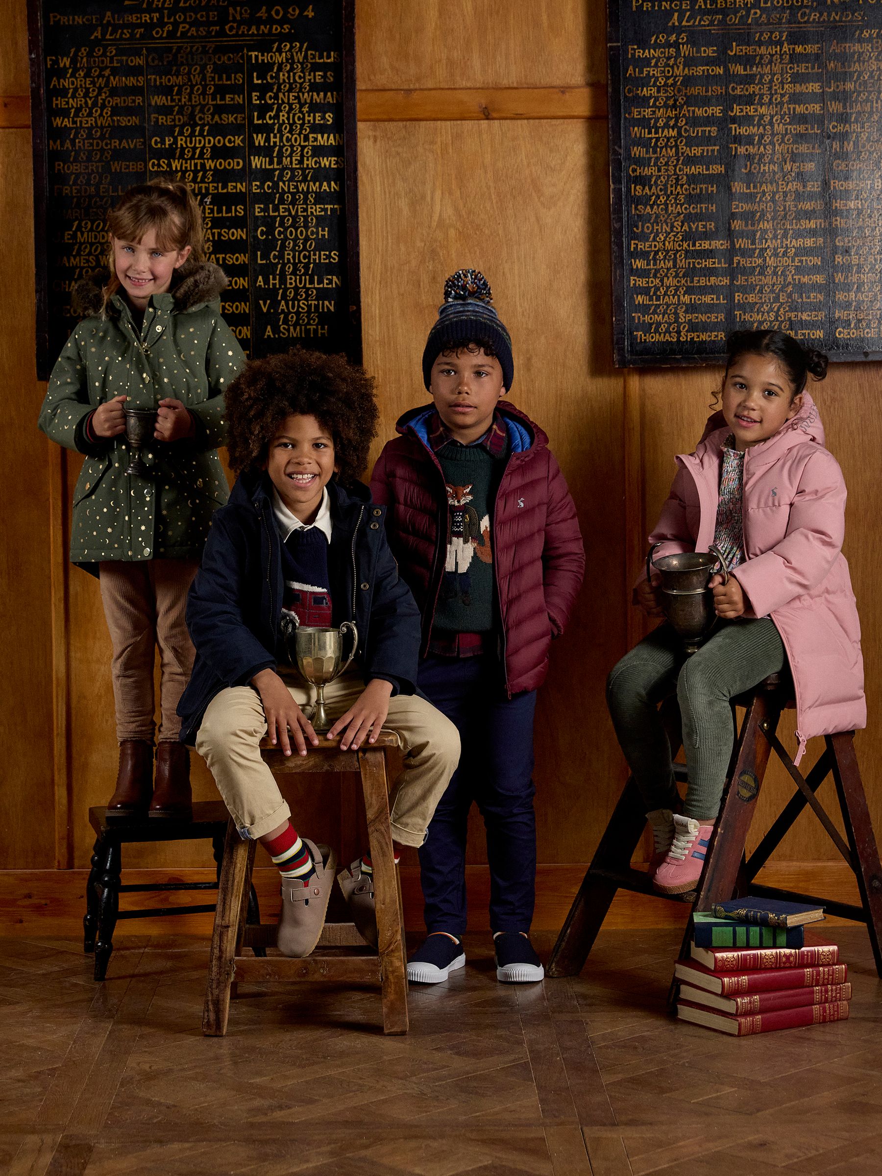 Kids' Cairn Burgundy Showerproof Padded Coat - Image 8 of 8 Kids' Cairn Burgundy Showerproof Padded Coat - Image 8 of 8