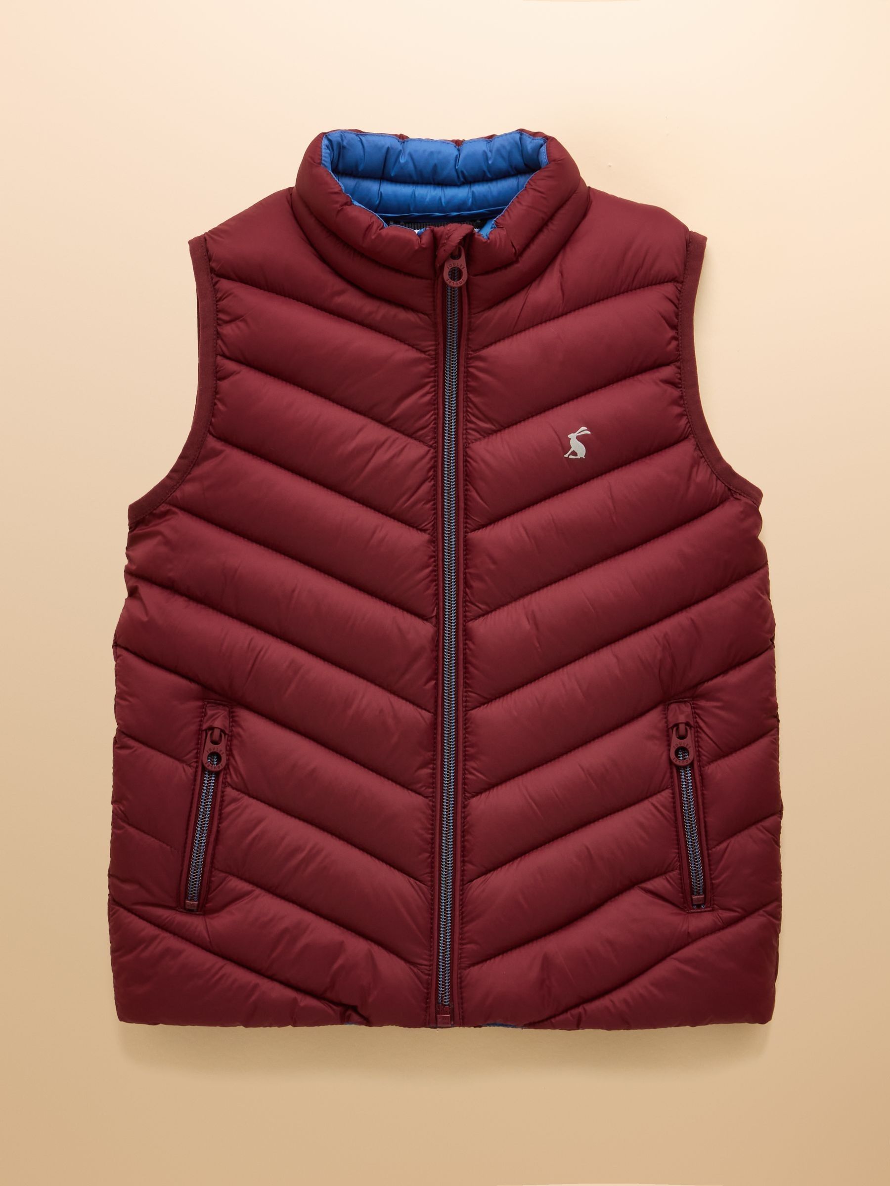 Kids' Crofton Gilet Burgundy Showerproof Padded Gilet - Image 4 of 9
