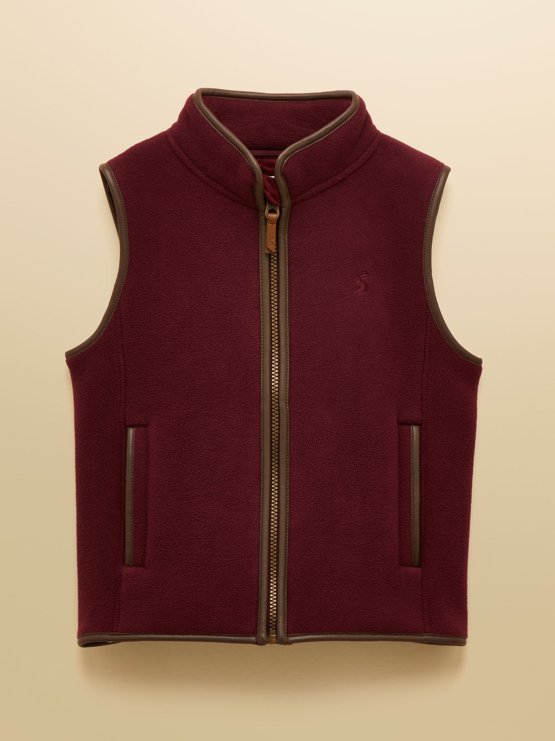 Kids' Heritage Burgundy Fleece Gilet - Image 1 of 6