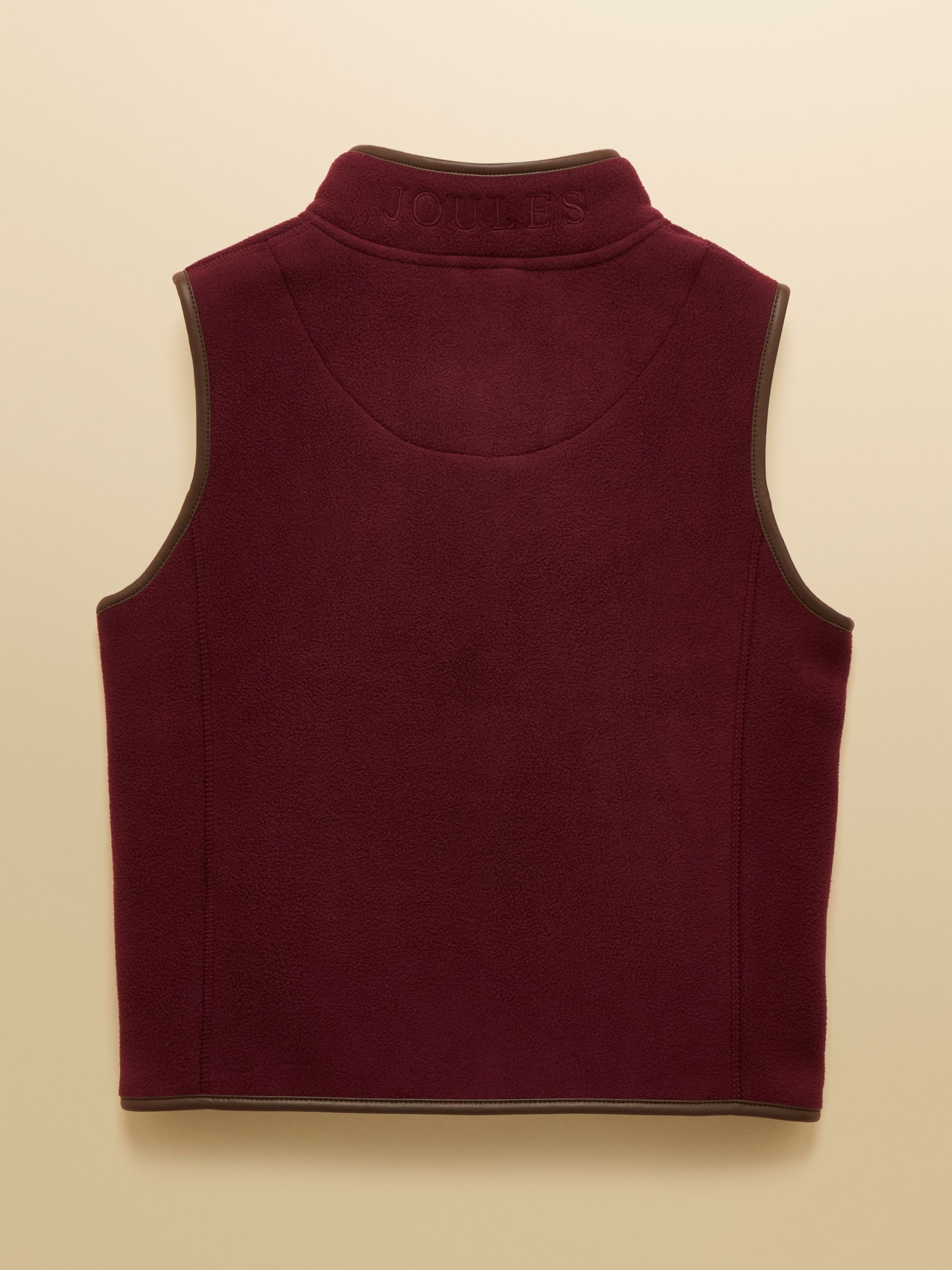 Kids' Heritage Burgundy Fleece Gilet - Image 2 of 6