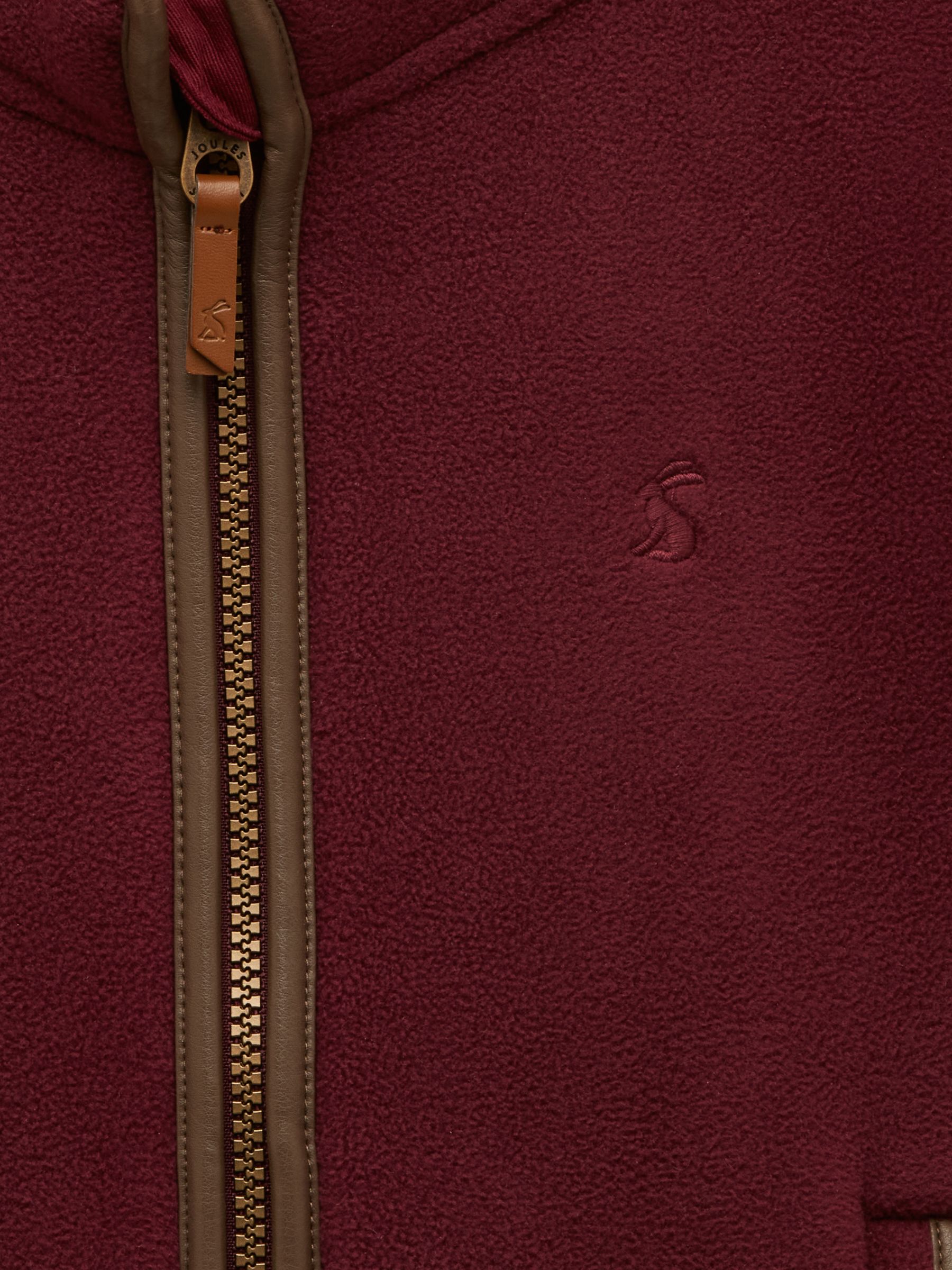 Kids' Heritage Burgundy Fleece Gilet - Image 3 of 6