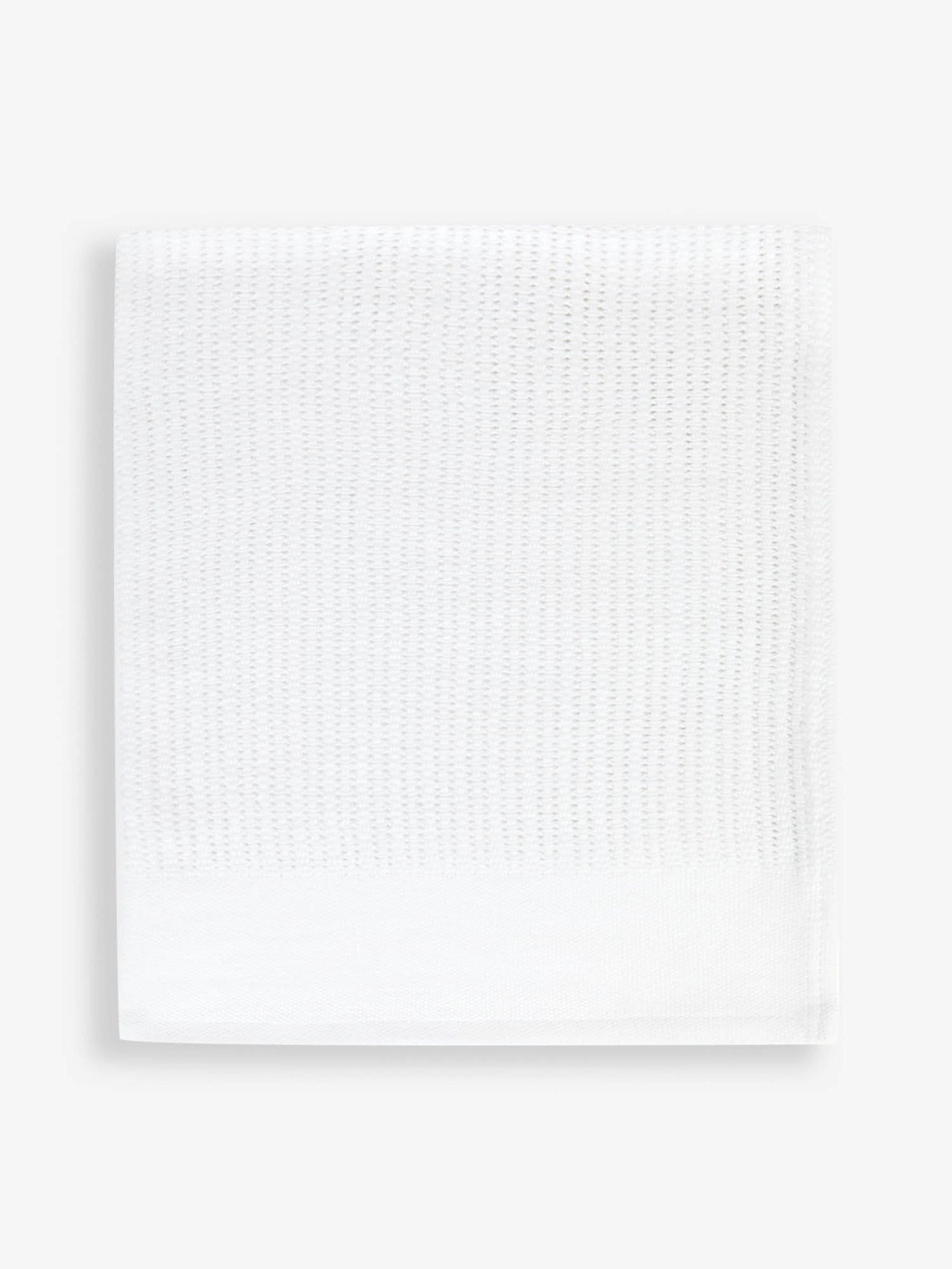 Personalised White Woven Cellular Blanket - Image 4 of 5