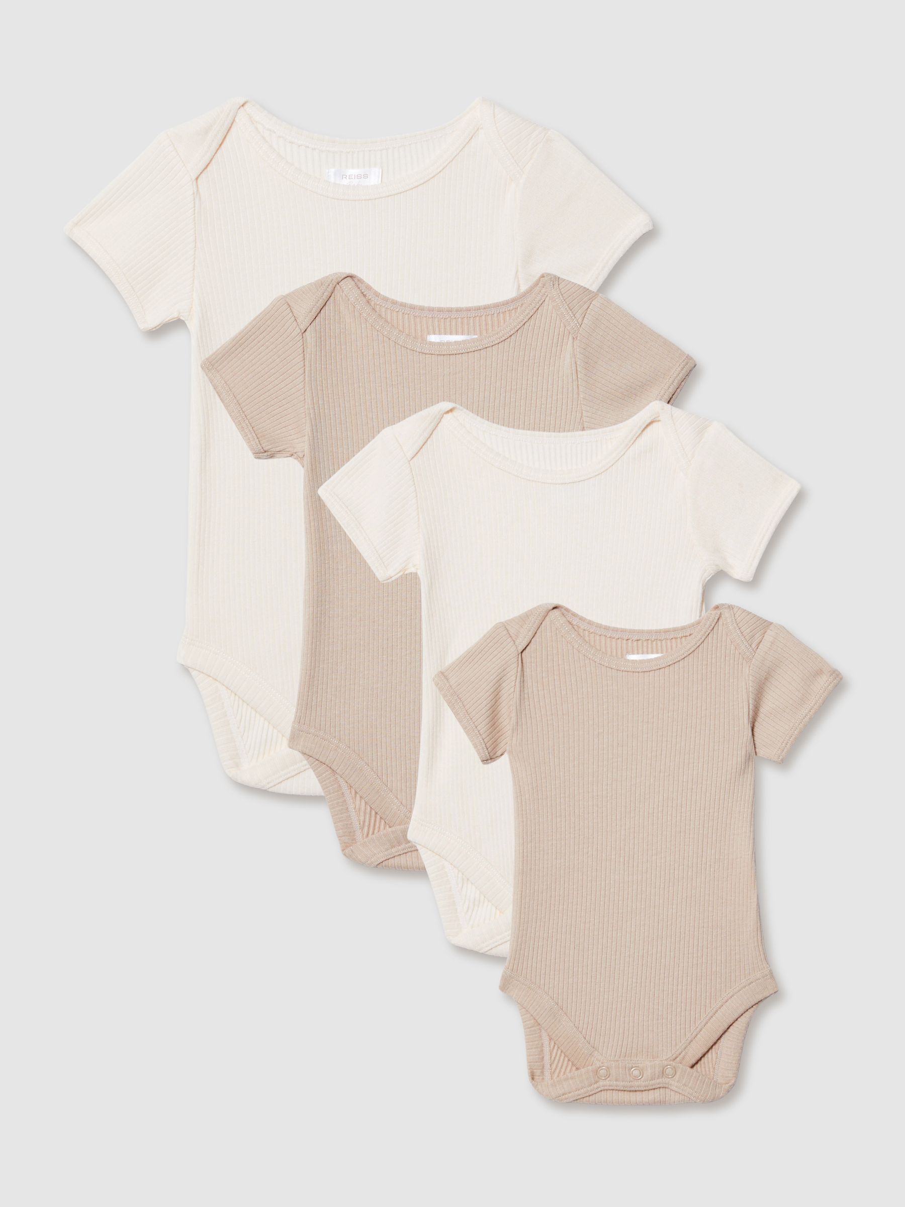 4 Pack Growing Bodysuit Gift Set in Natural - Image 3 of 4