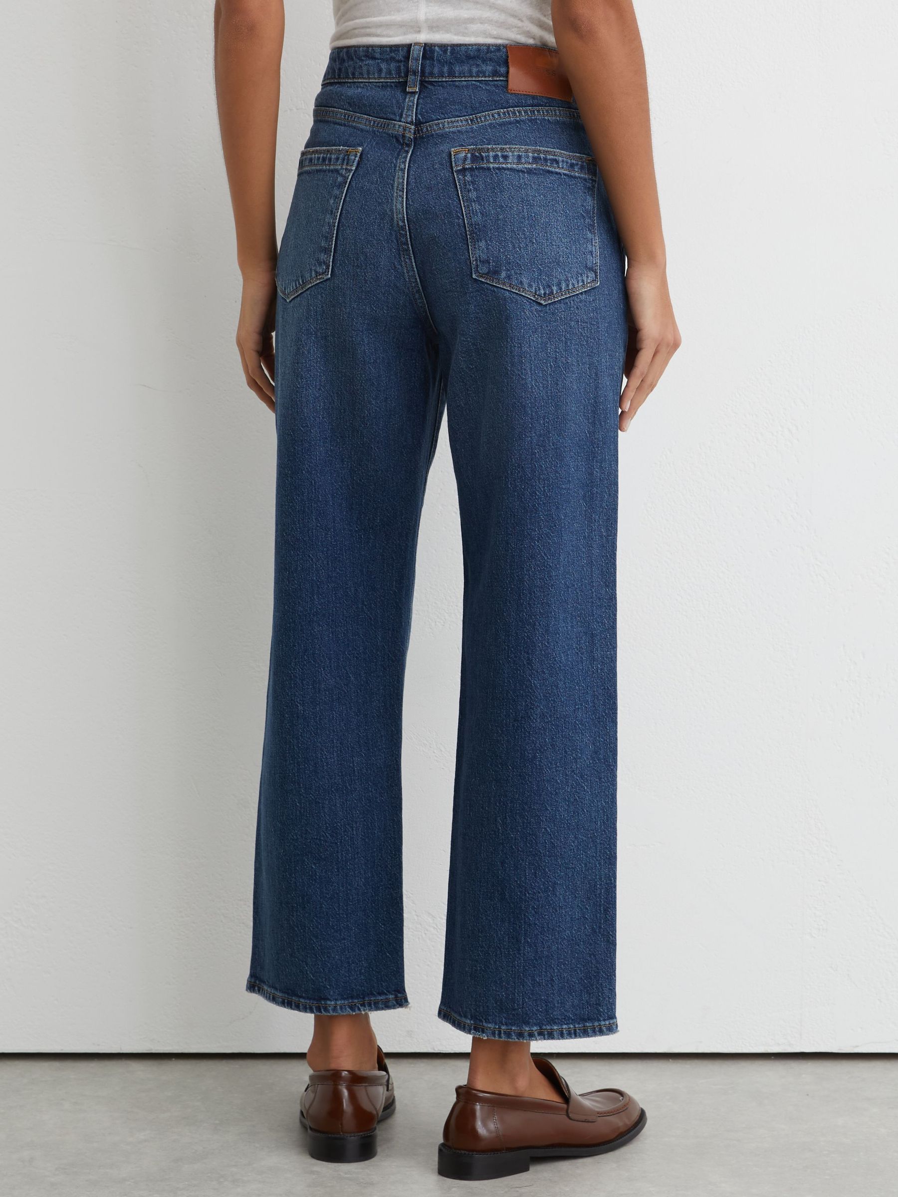 Mid-Rise Straight-Leg Jeans in Mid Blue - image 4