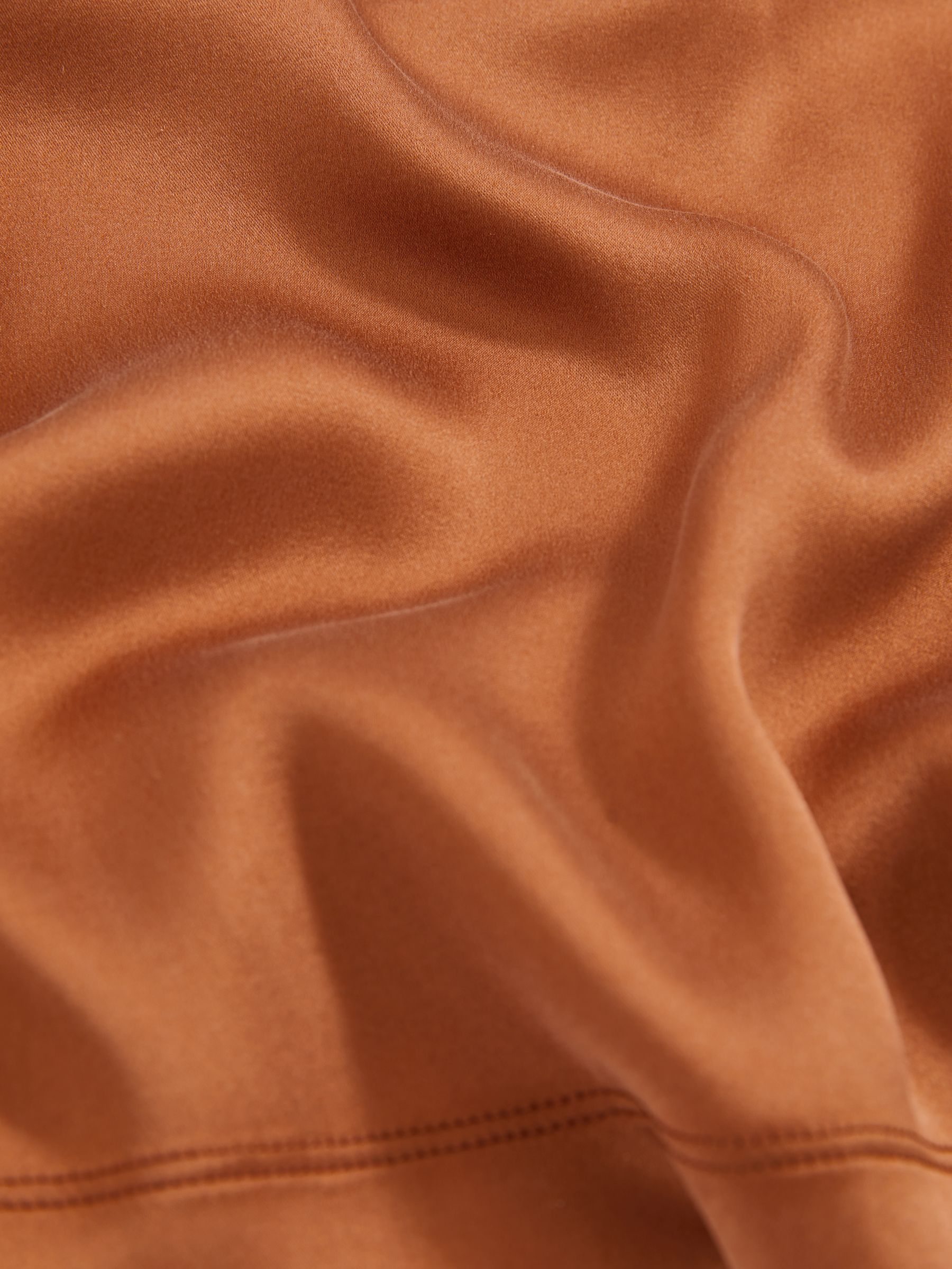 Silk-Front Cami Top in Toffee Brown - Image 6 of 6