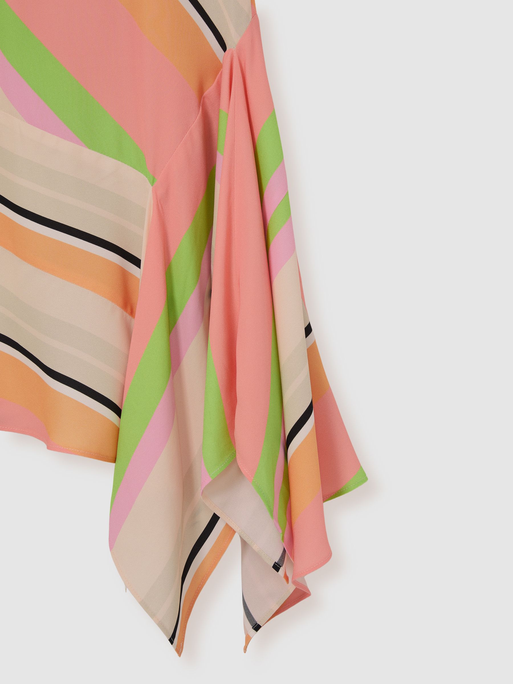 13-14 yrs Stripe-Print Handkerchief Dress in Multi - Image 4 of 4