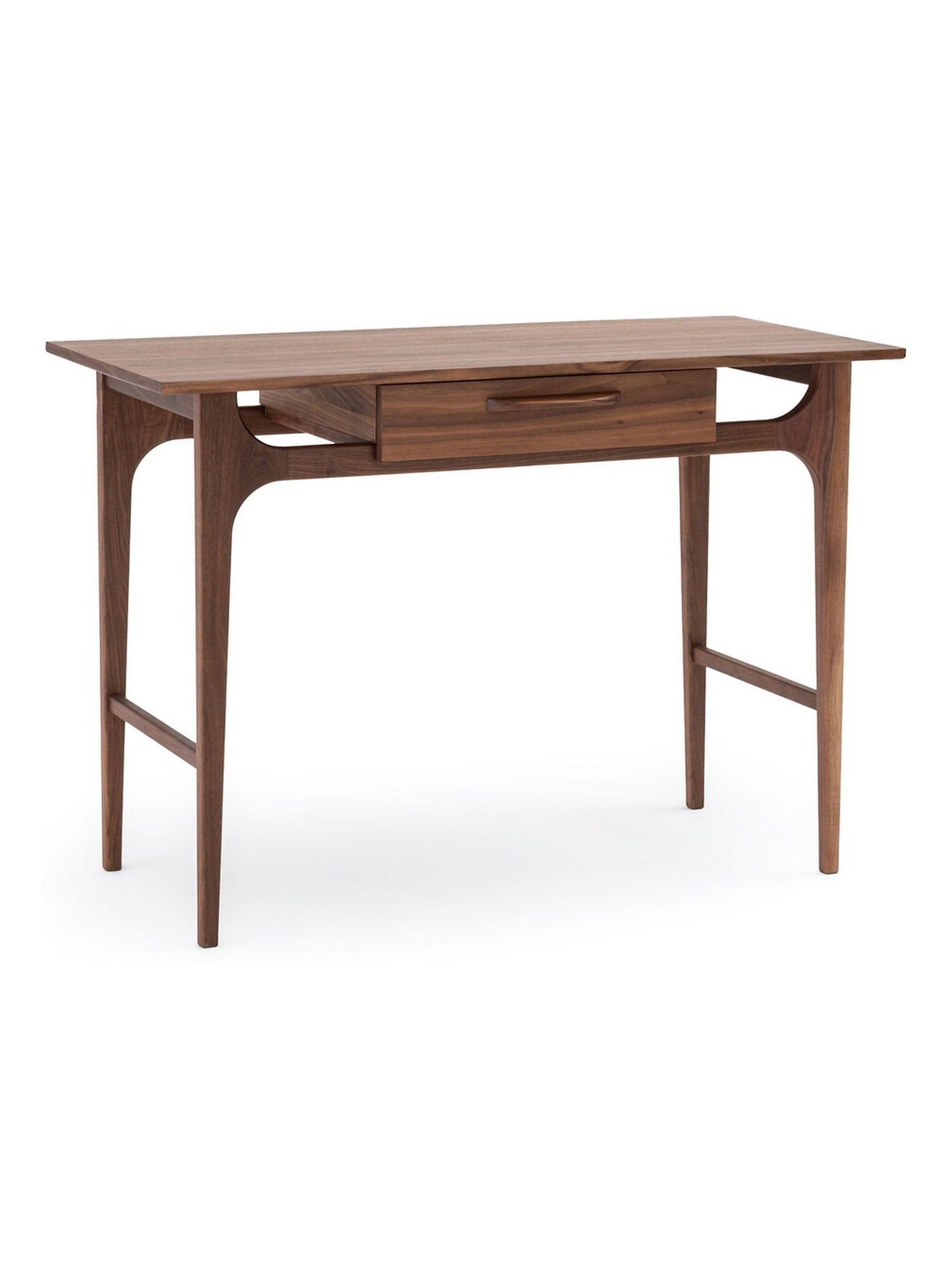La Redoute Intérieurs Walnut Larsen Vintage Desk with 1 Drawer - Image 2 of 6