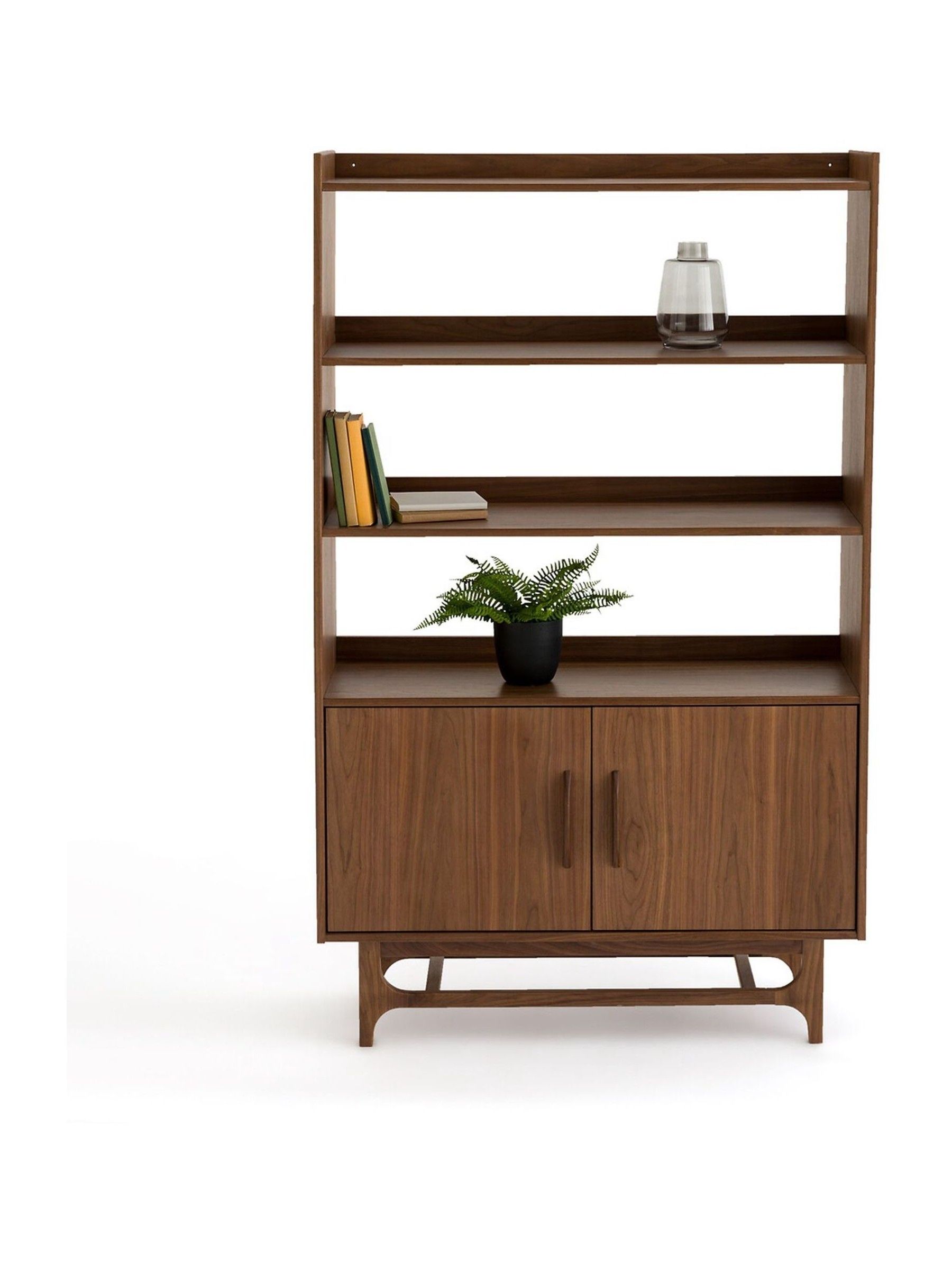 La Redoute Intérieurs Walnut Larsen Vintage Walnut Bookcase - Image 2 of 6