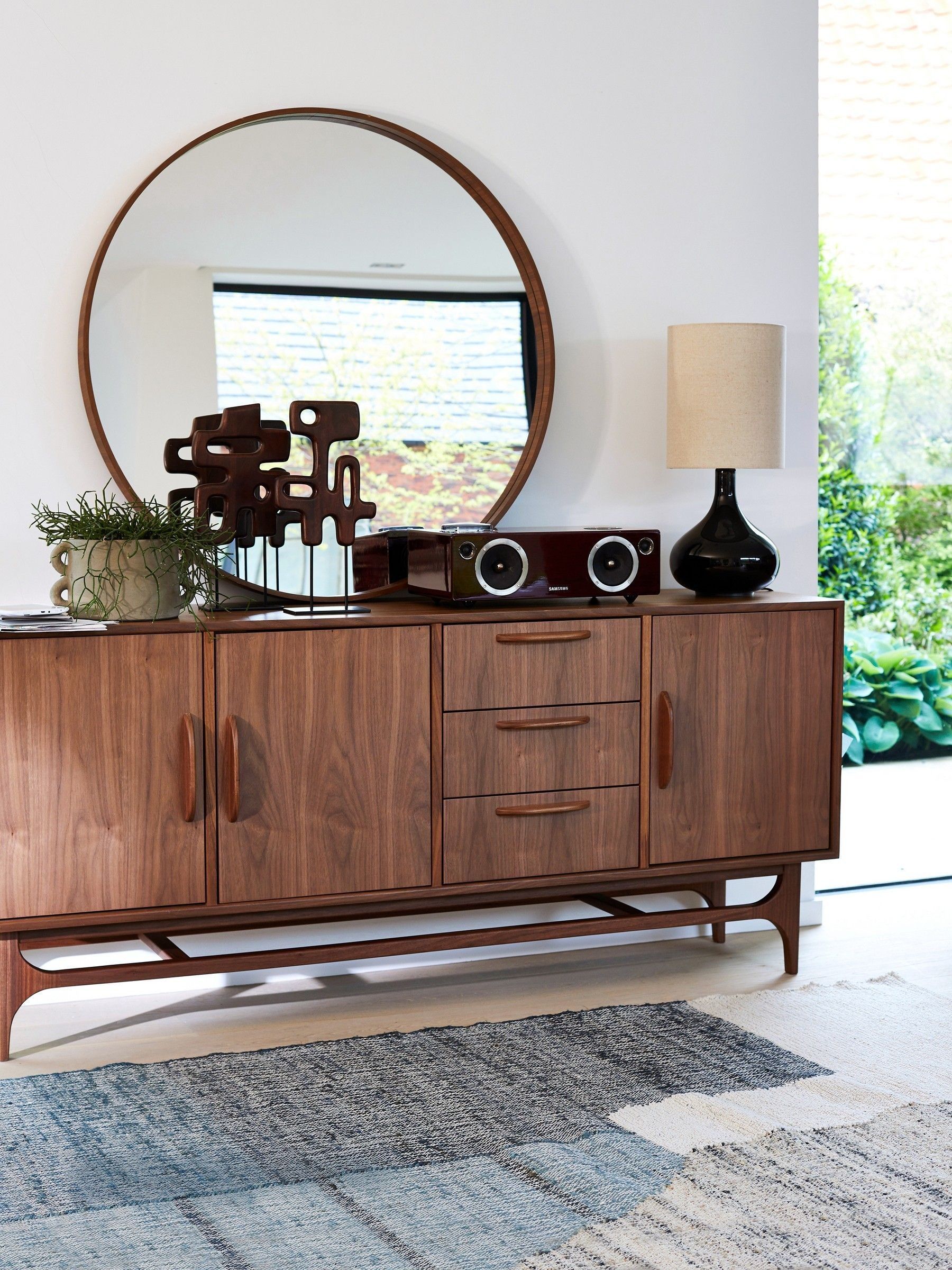La Redoute Intérieurs Walnut Larsen Walnut Sideboard - Image 1 of 6