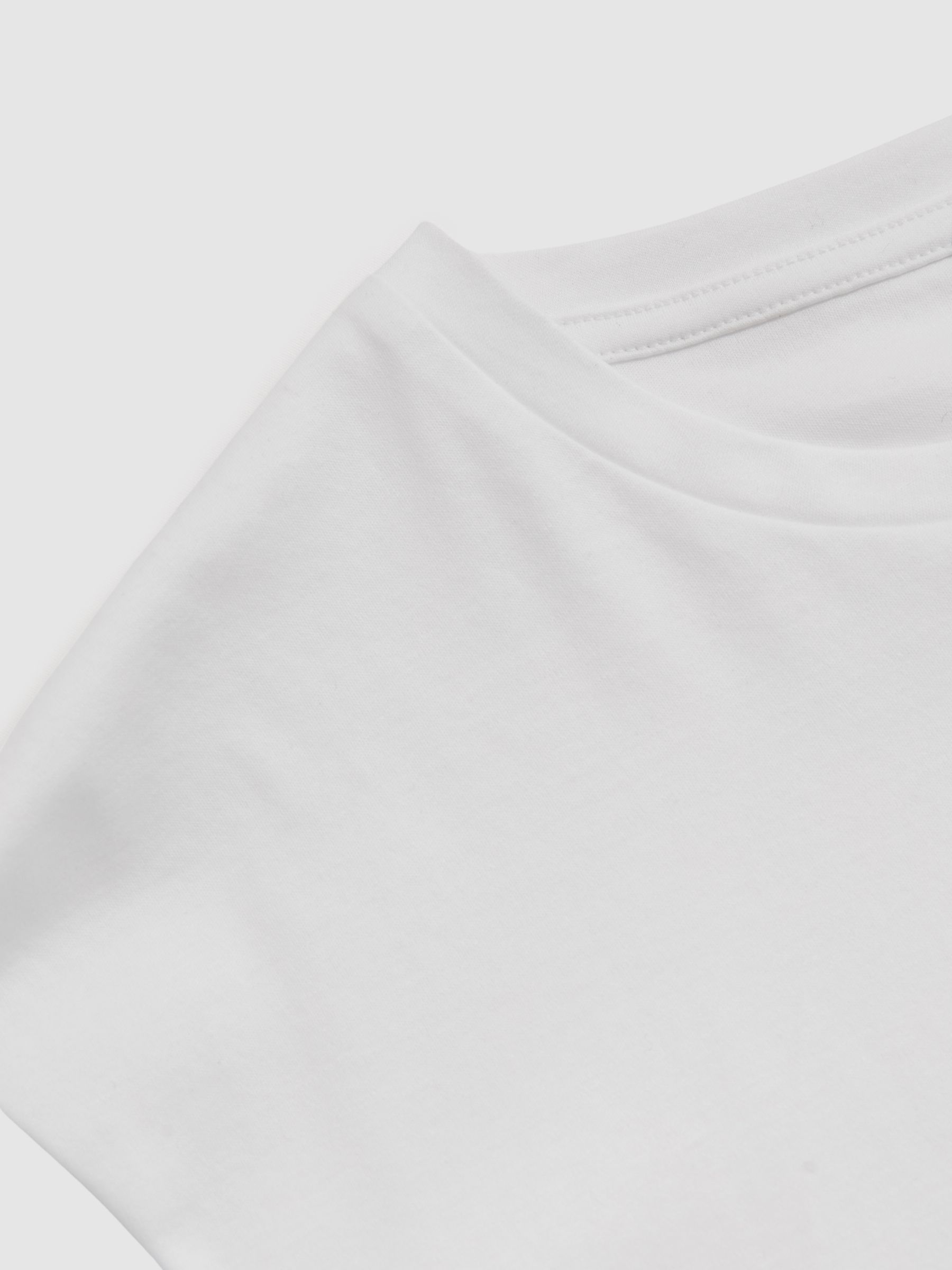 Cotton Sports-Fit T-Shirt in White - Image 5 of 6