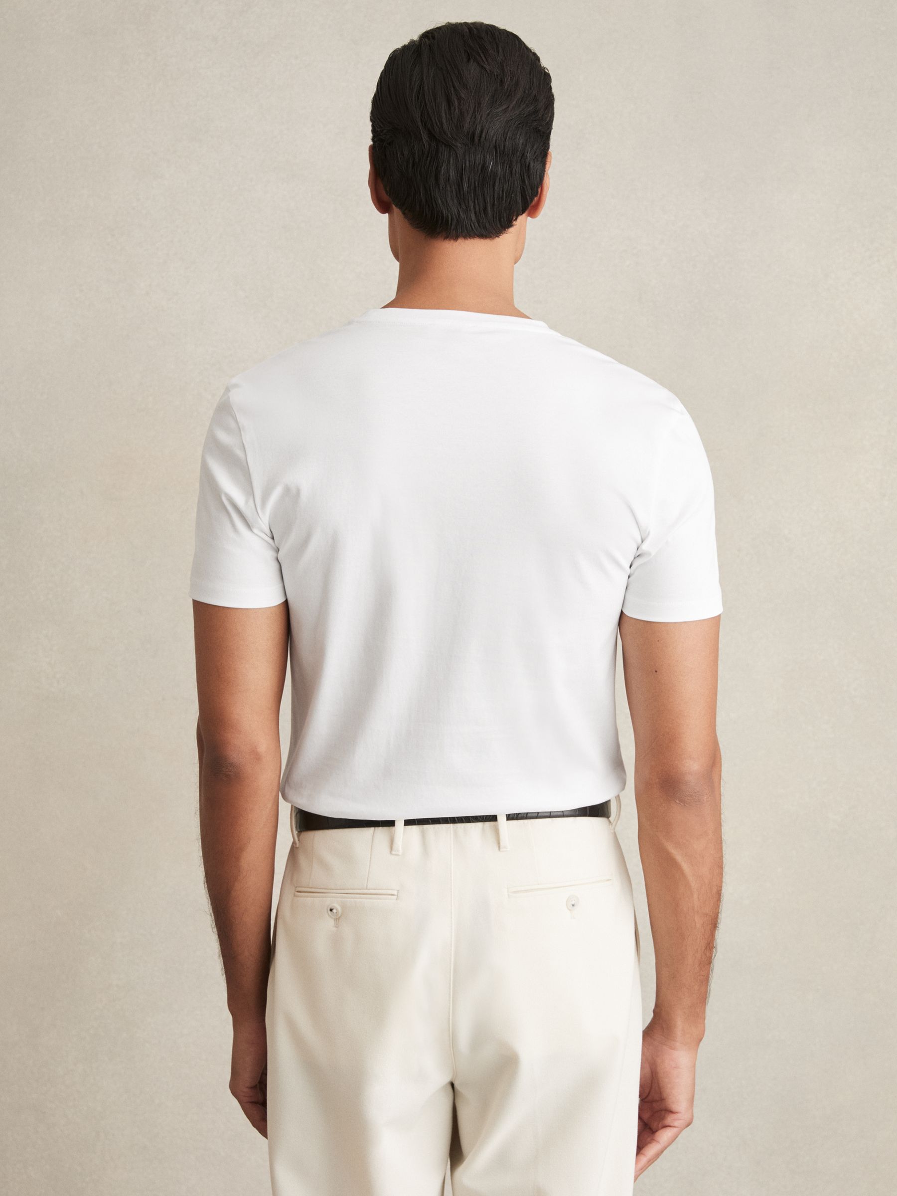 Cotton Sports-Fit T-Shirt in White - Image 6 of 6