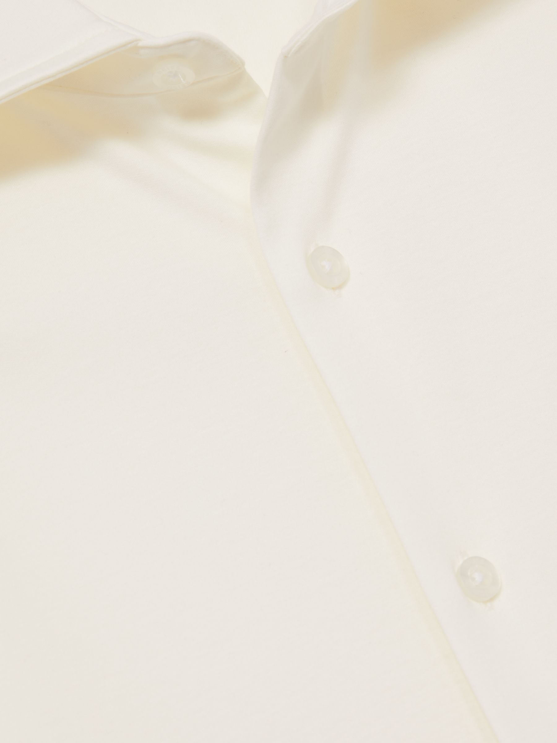 Cotton-Jersey Button-Through Shirt in Ecru - Image 6 of 6