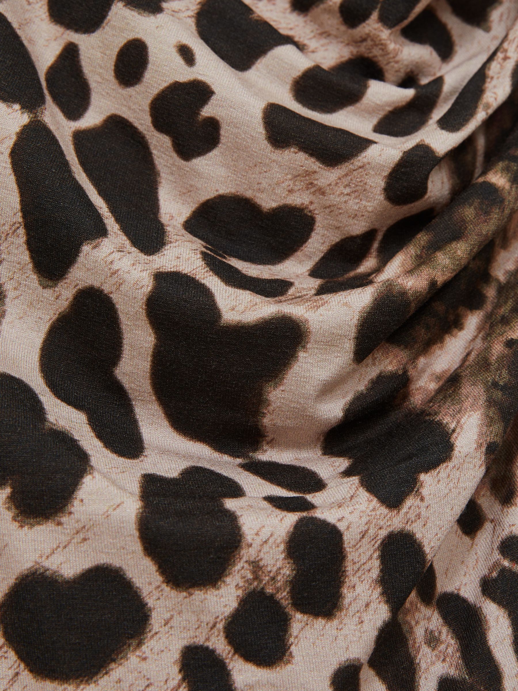 Leopard-Print Jersey Bodycon Dress in Neutral - image 5