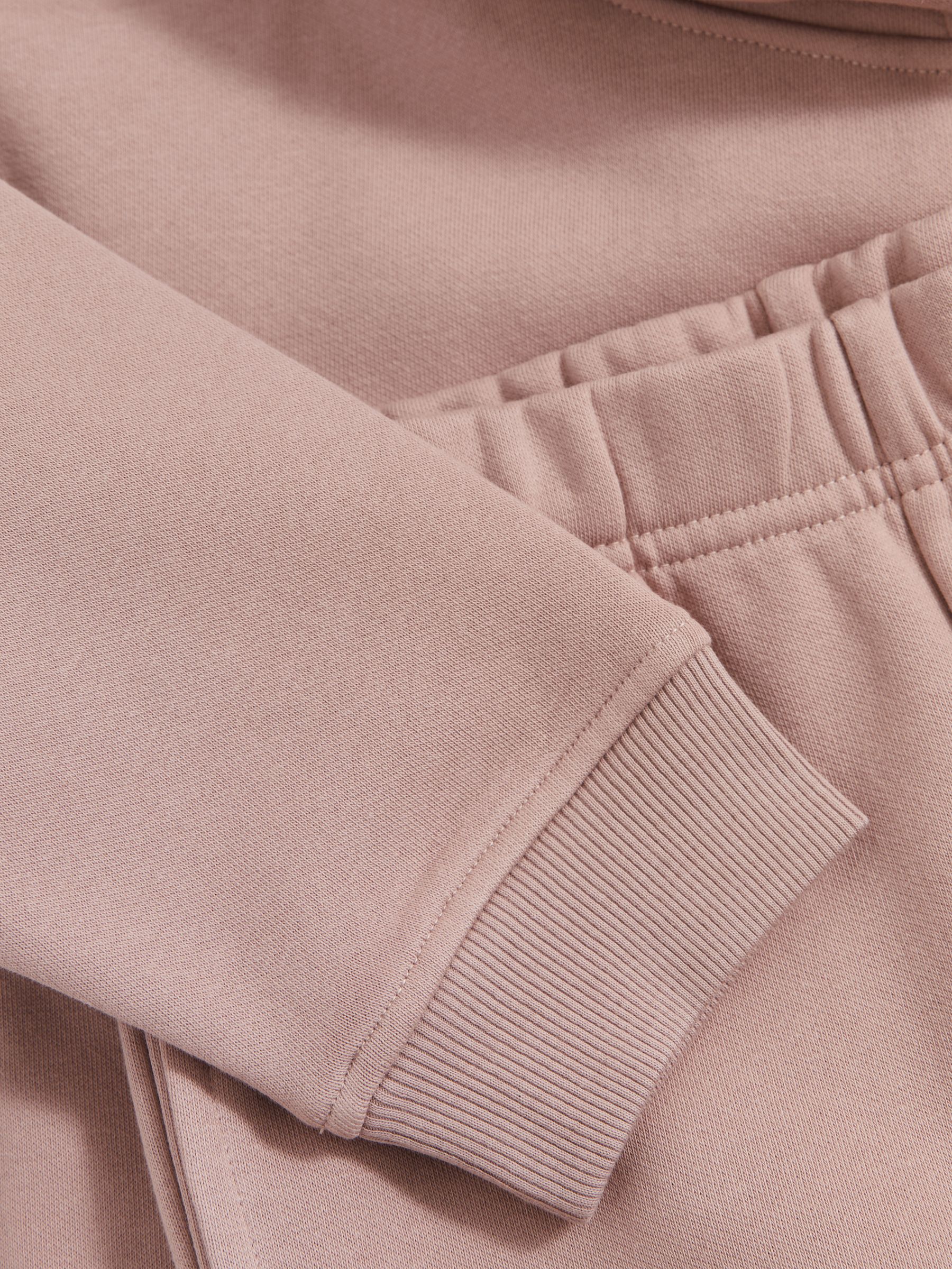 4-9 yrs Cotton-Blend Hoodie And Joggers Set in Mink - Image 4 of 4