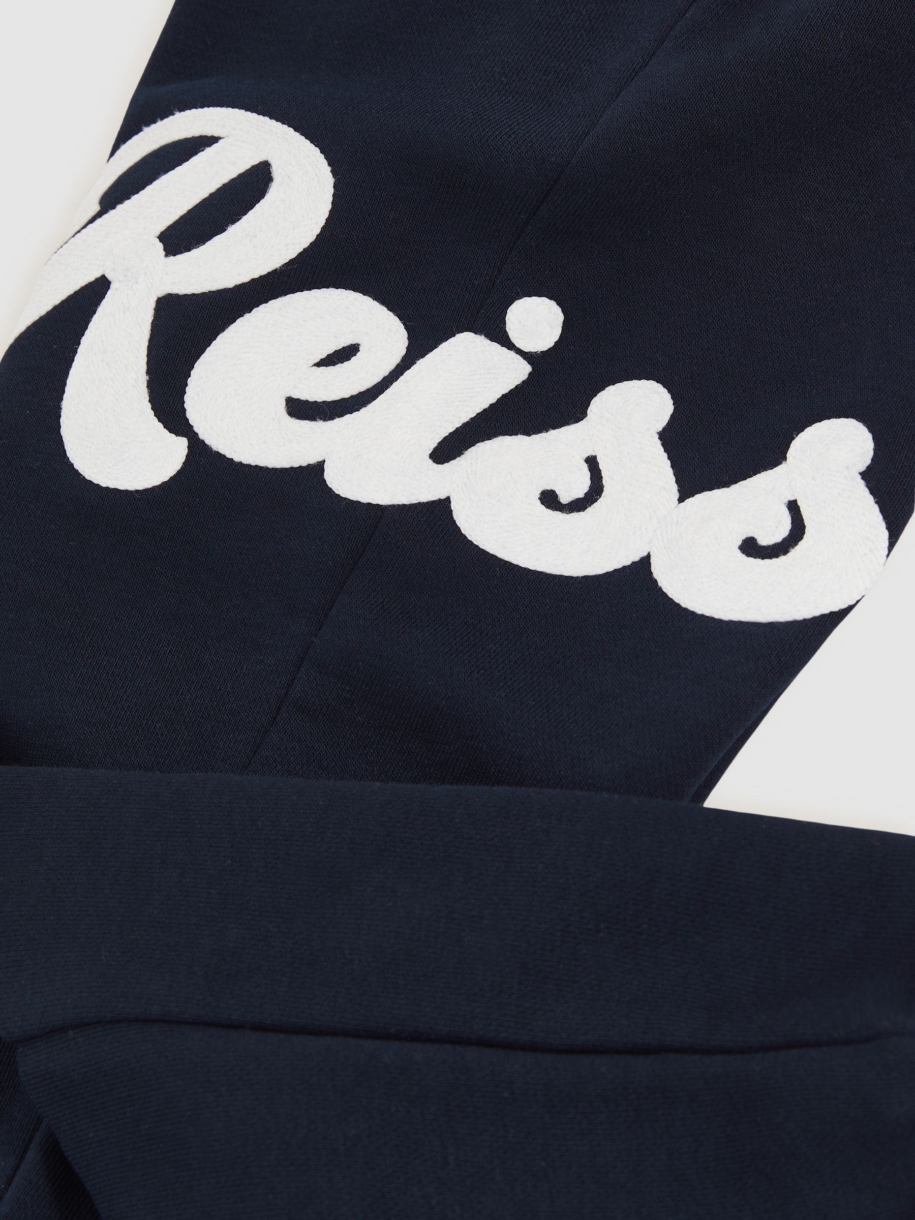 13-14 yrs Cotton-Blend Logo Script Joggers in Navy - Image 5 of 5