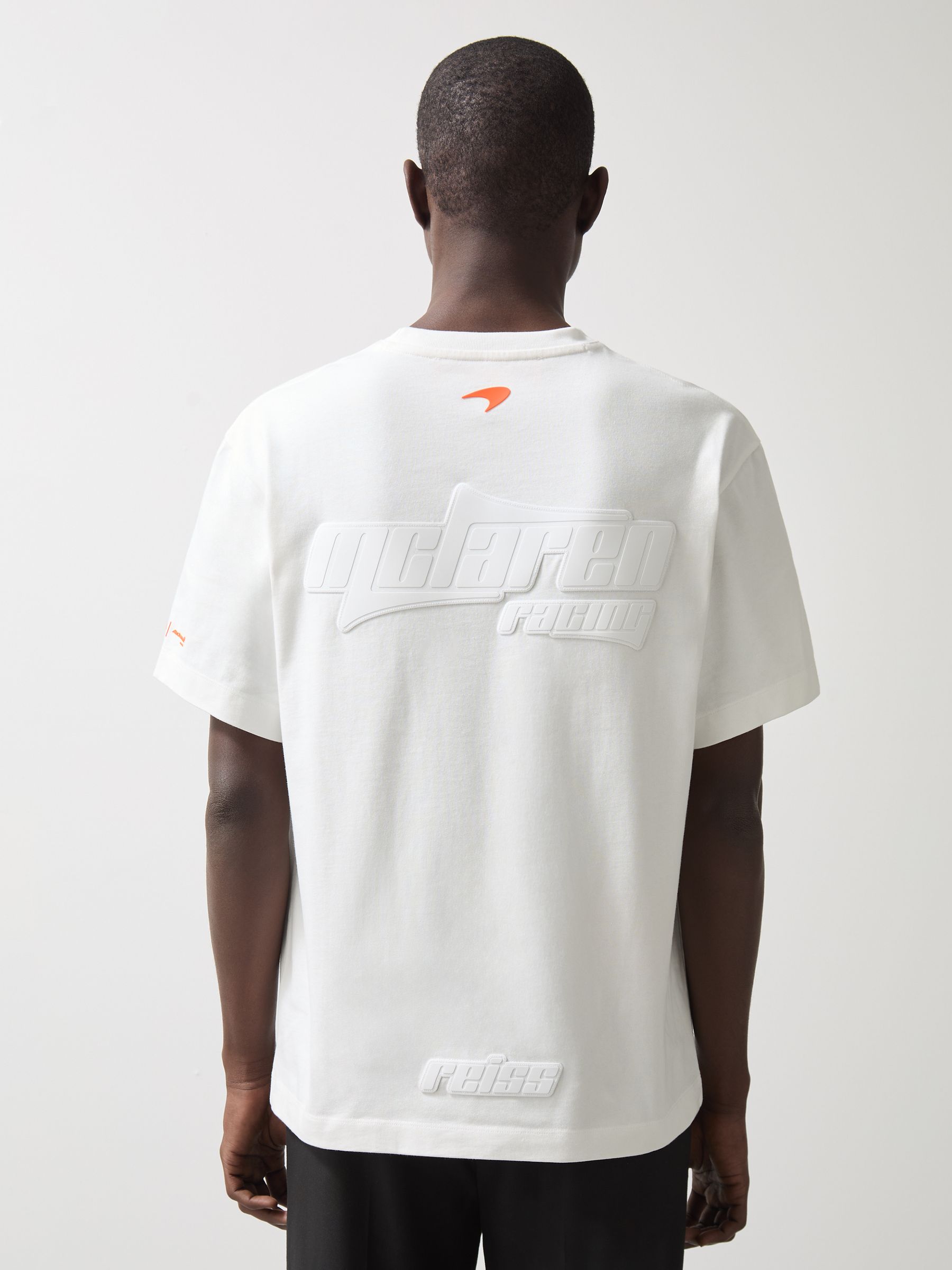 McLaren F1 Team Oversize Logo T-Shirt Unisex Fit in White - Image 5 of 8