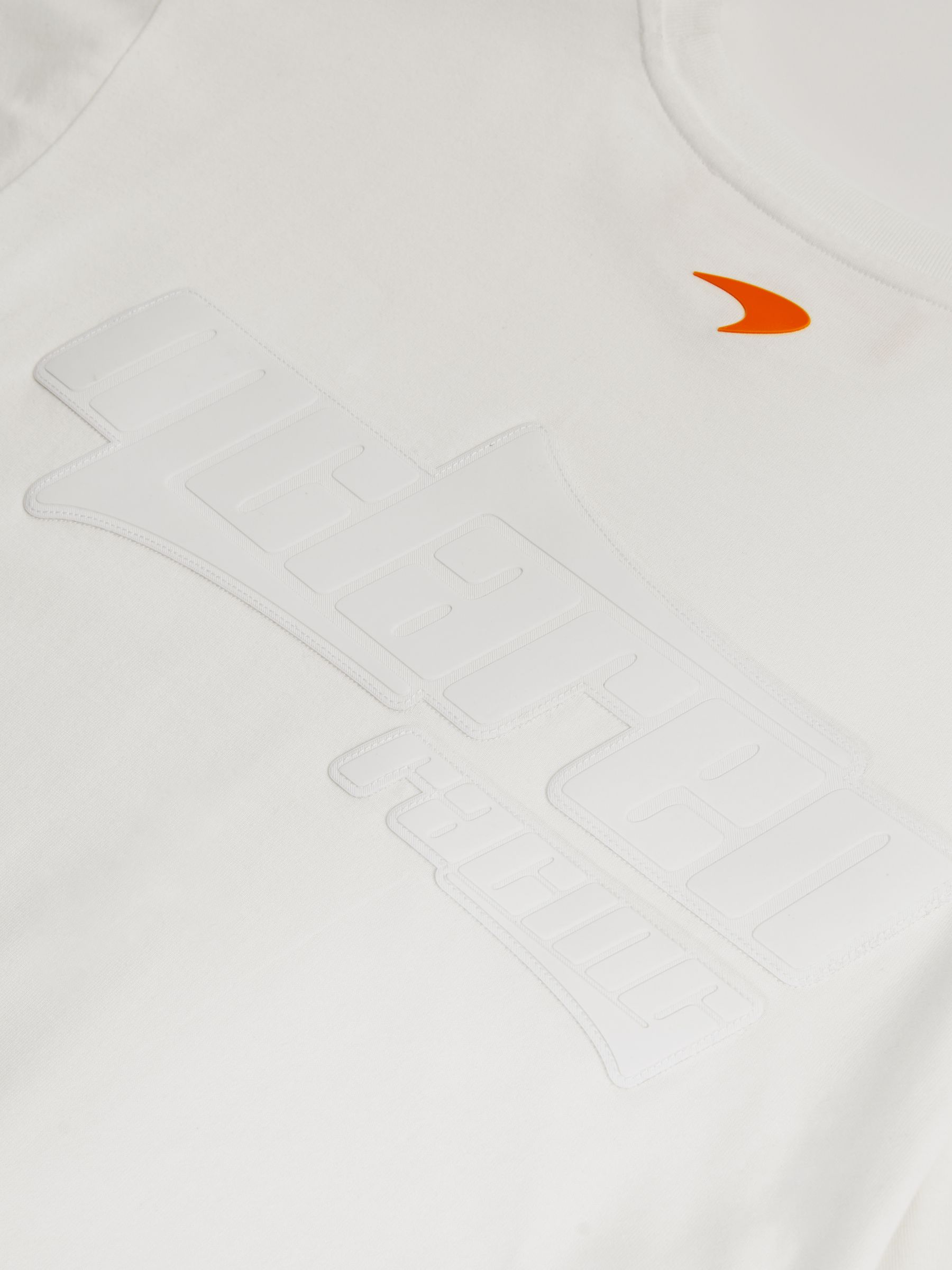 McLaren F1 Team Oversize Logo T-Shirt Unisex Fit in White - Image 7 of 8