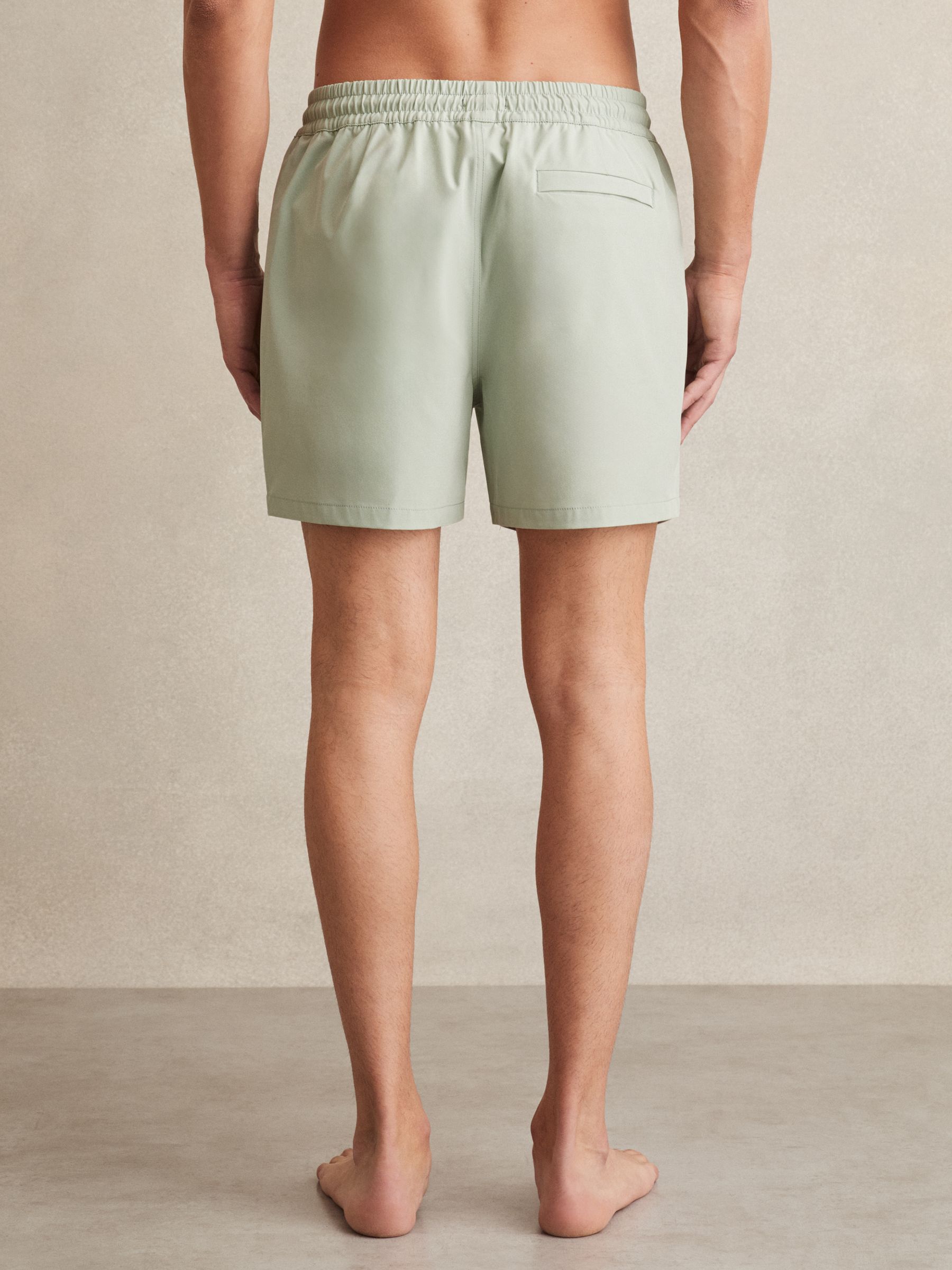 Logo Print Swim Shorts in Mint Green - Image 4 of 5