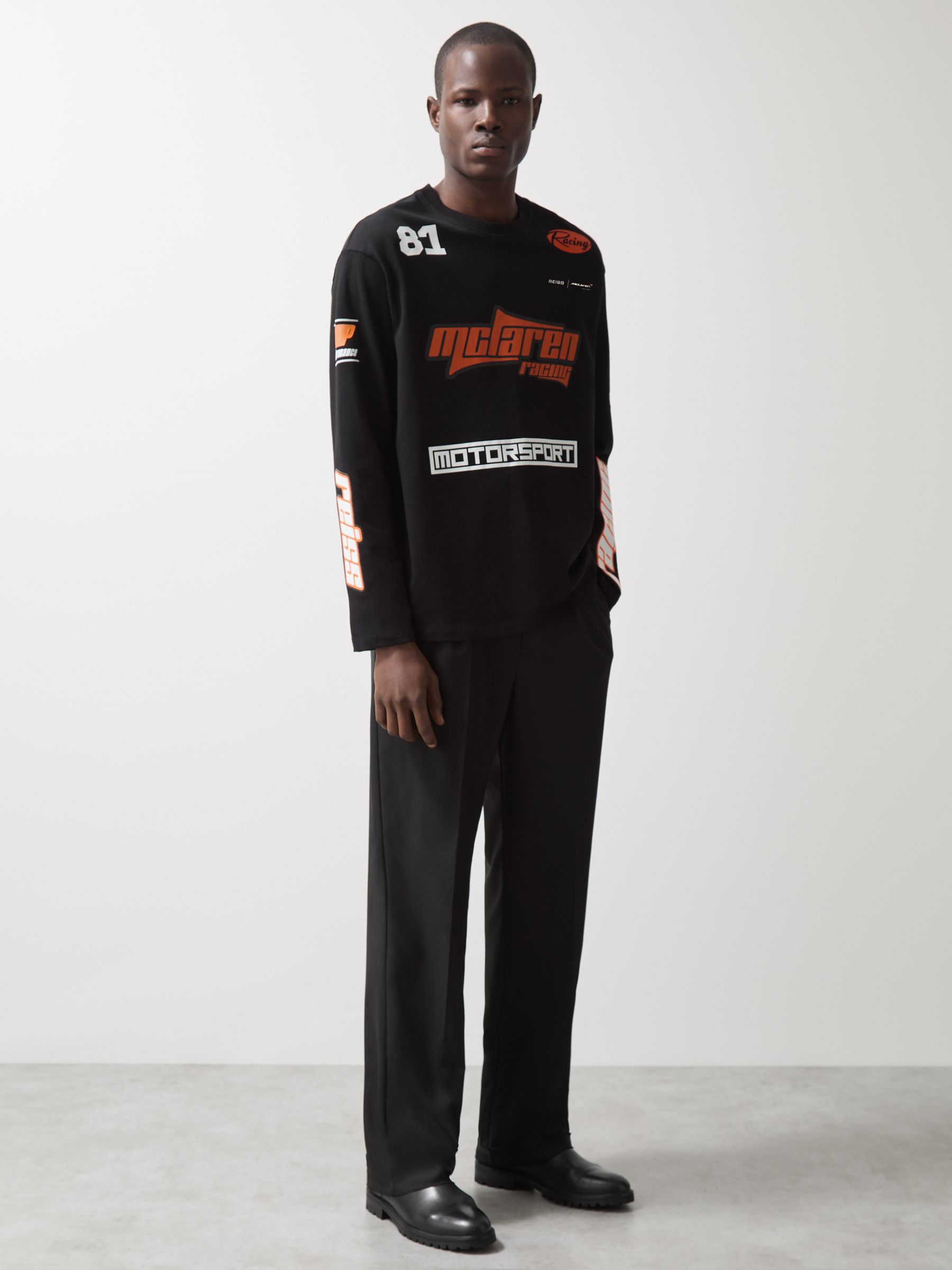 McLaren F1 Team Cotton Logo T-Shirt Unisex Fit in Black - Image 3 of 7