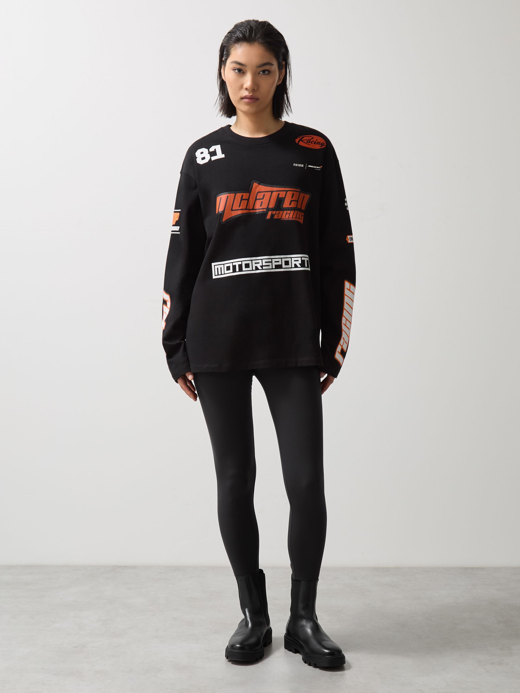 McLaren F1 Team Cotton Logo T-Shirt Unisex Fit in Black - Image 4 of 7