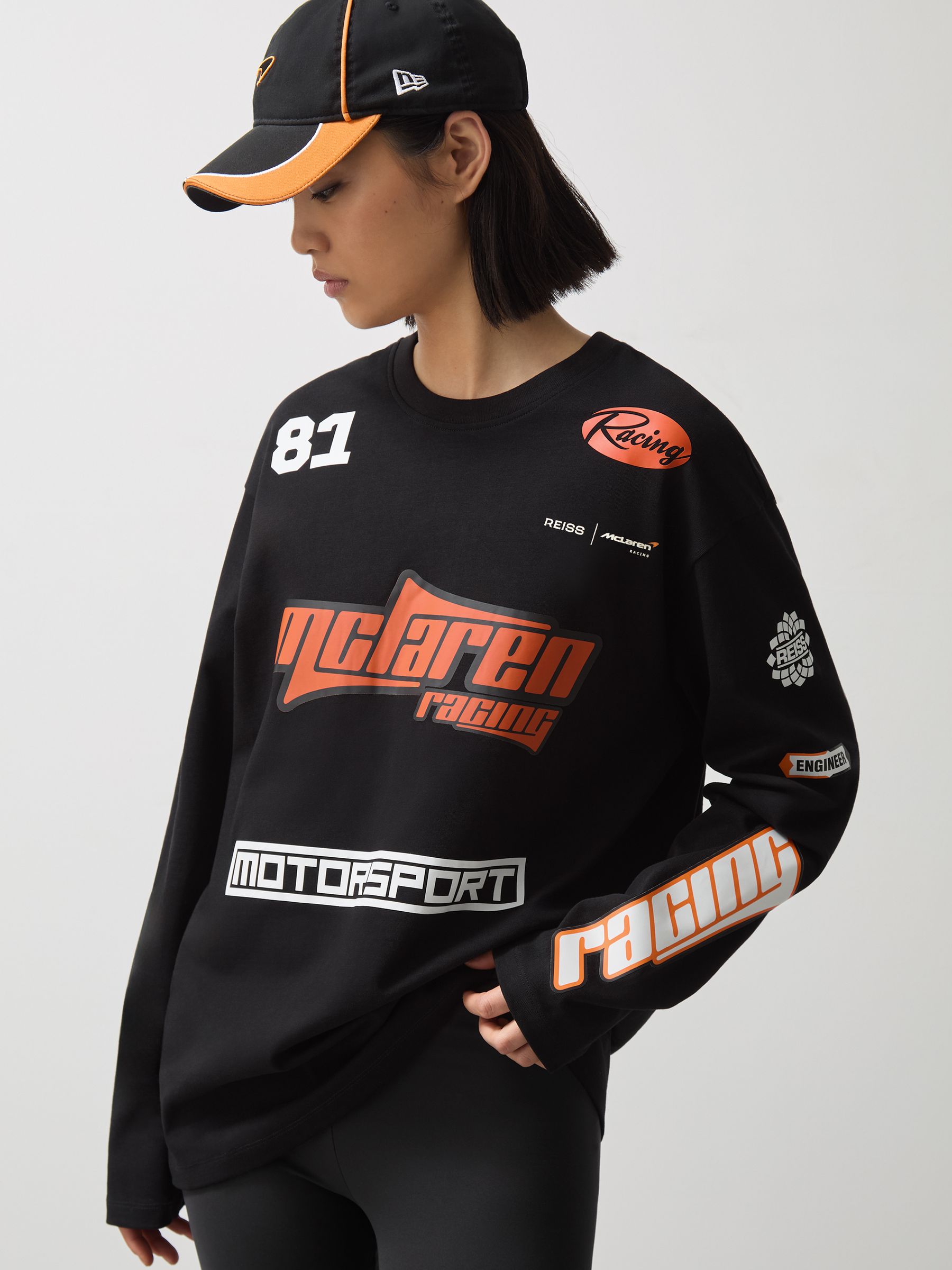 McLaren F1 Team Cotton Logo T-Shirt Unisex Fit in Black - Image 5 of 7