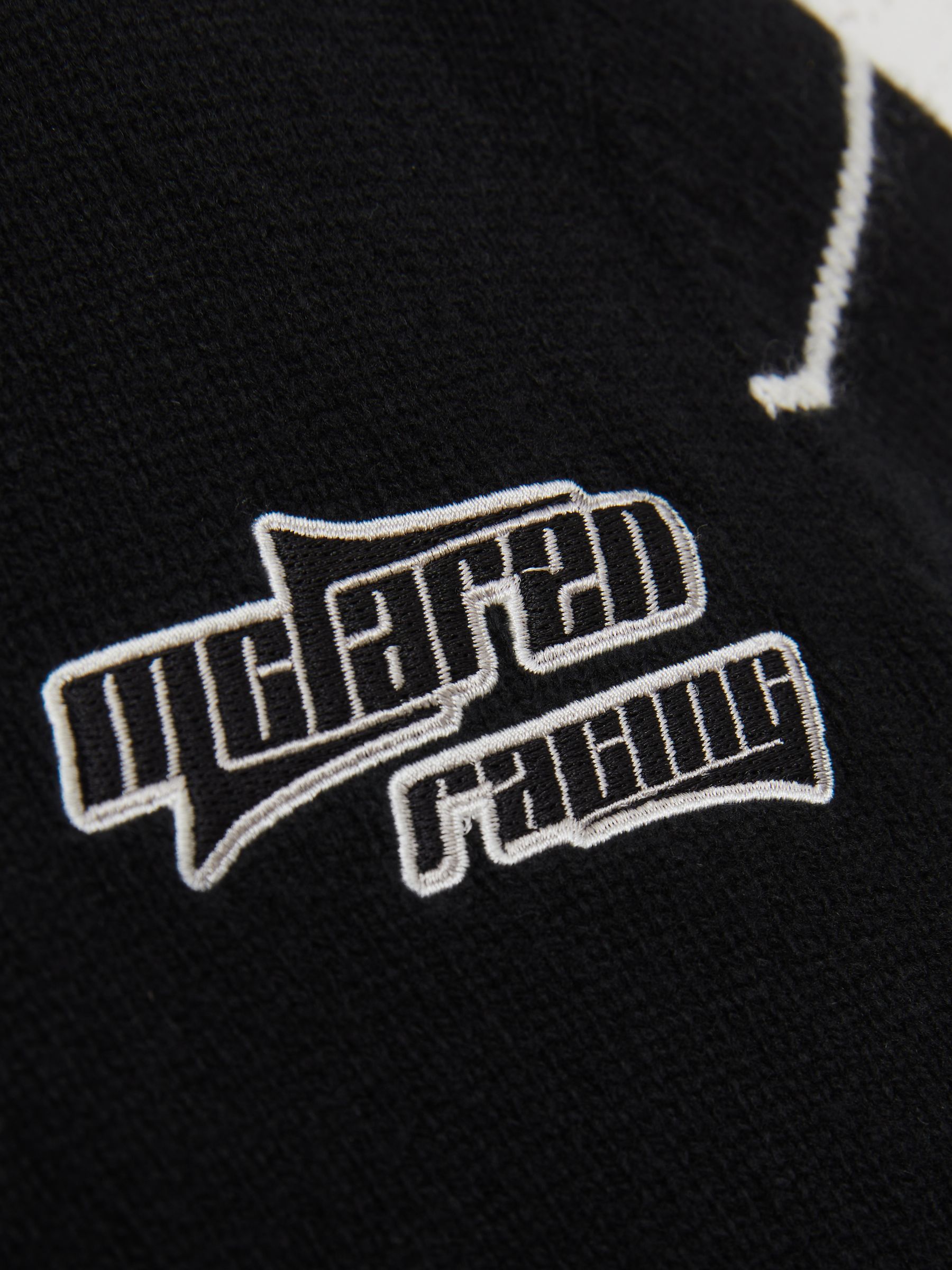 13-14 yrs Unisex Fit McLaren F1 Team Varsity Wool-Cashmere Cardigan in Black - Image 7 of 8