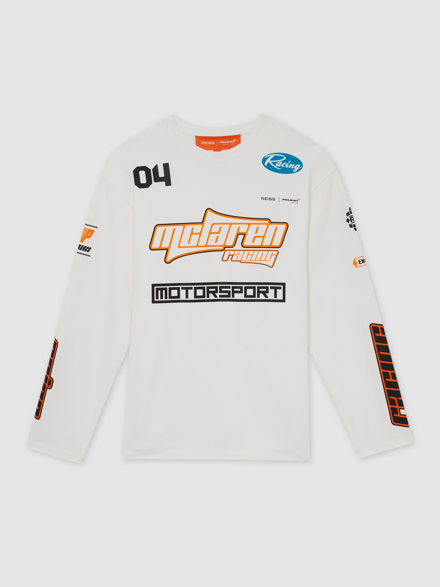 McLaren F1 Team Cotton Logo T-Shirt Unisex Fit in White - Image 2 of 8