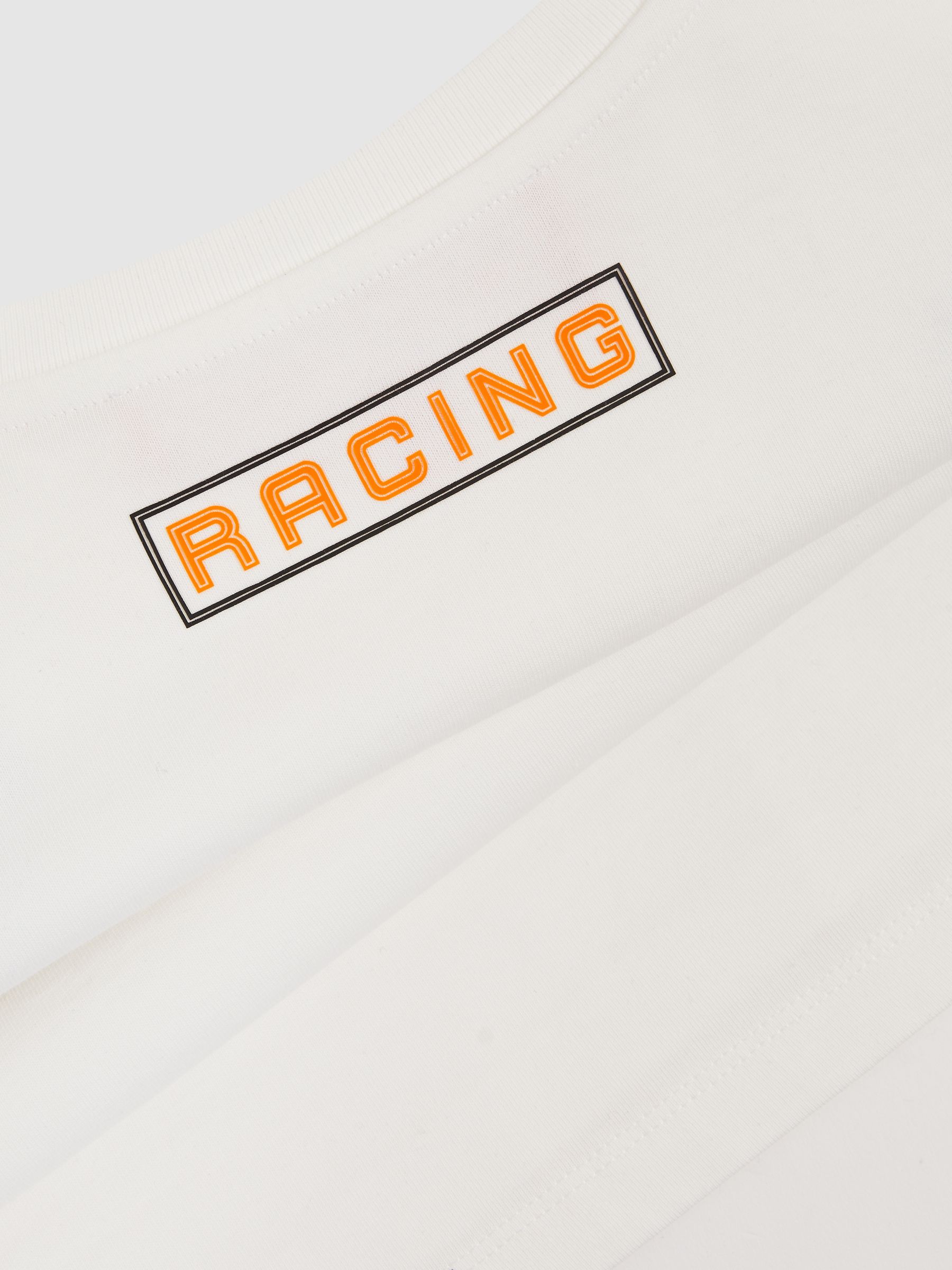 McLaren F1 Team Cotton Logo T-Shirt Unisex Fit in White - Image 7 of 8