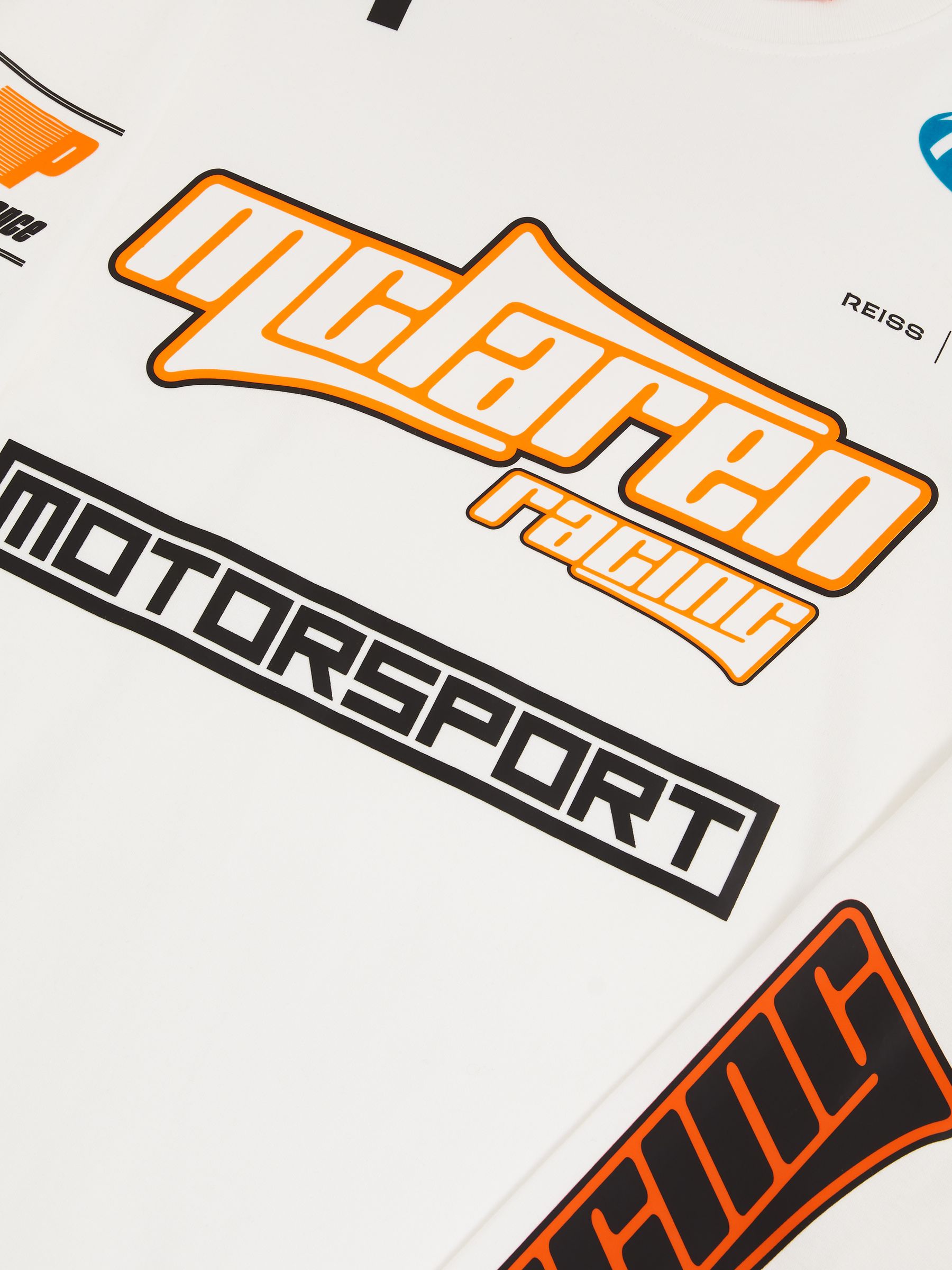 McLaren F1 Team Cotton Logo T-Shirt Unisex Fit in White - Image 8 of 8