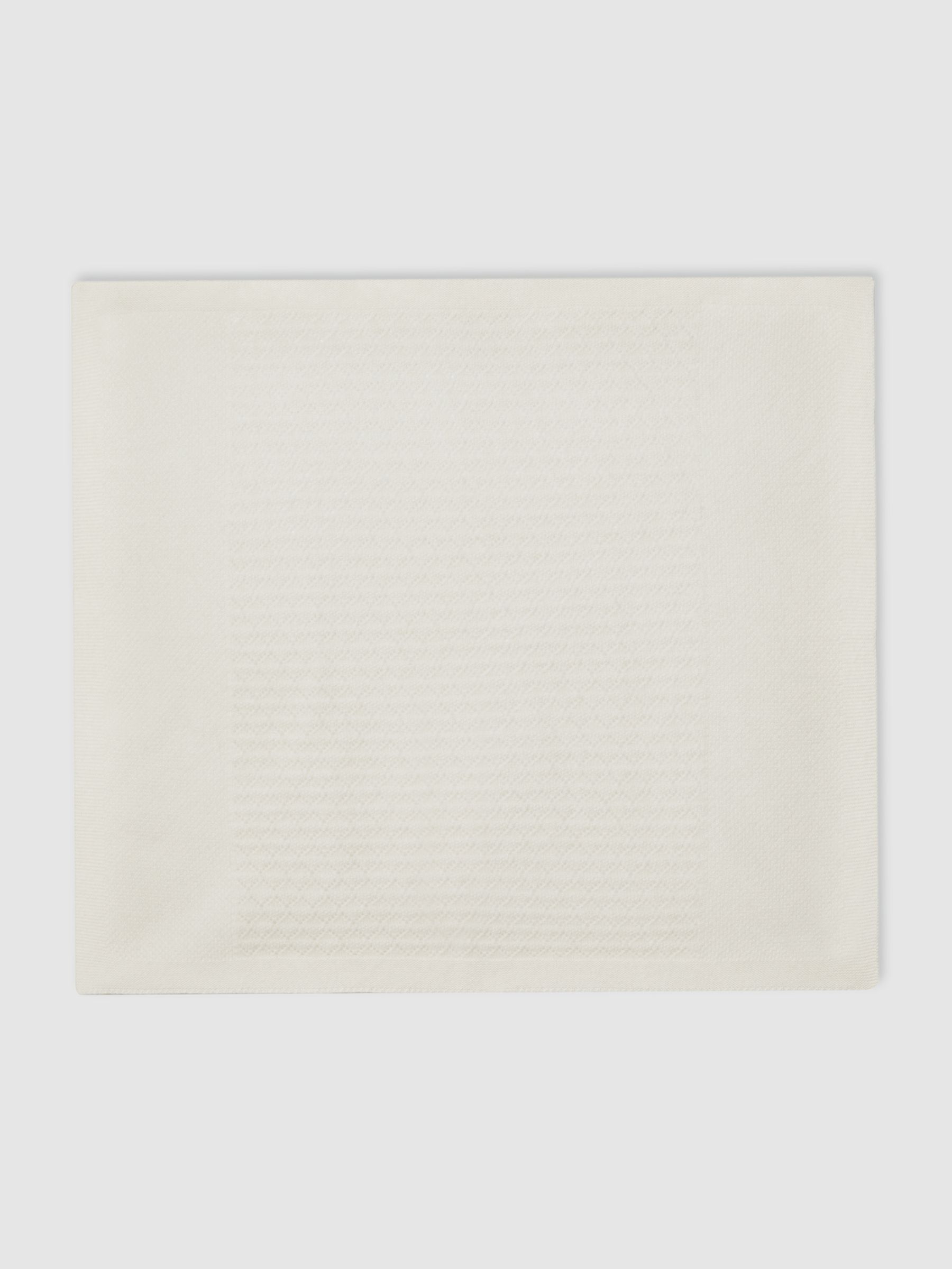 100% Cashmere Pointelle-Knit Blanket in Ivory - Image 4 of 6