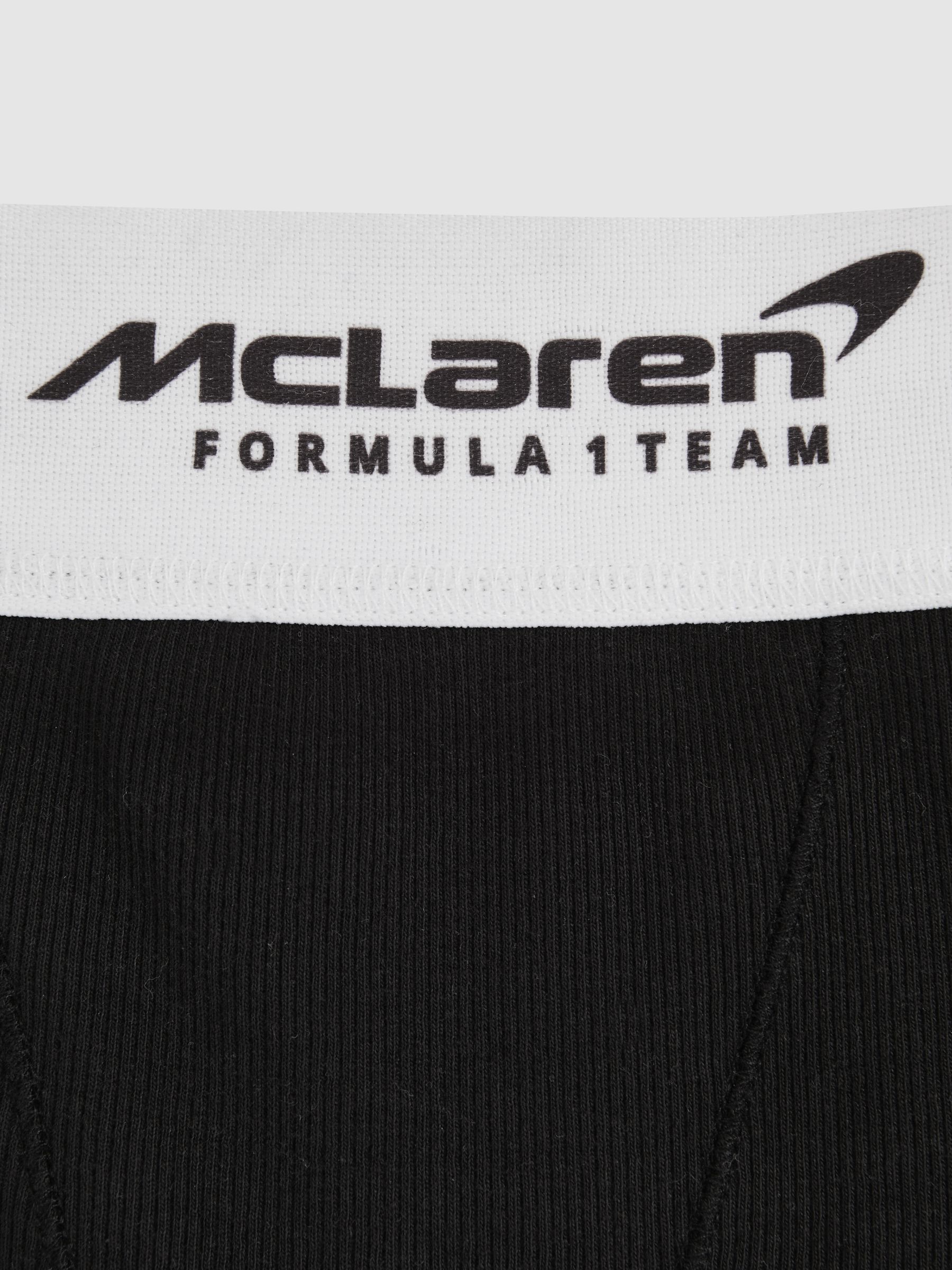 3-9 yrs McLaren F1 Team Ribbed Cycle Shorts in Black - Image 6 of 6