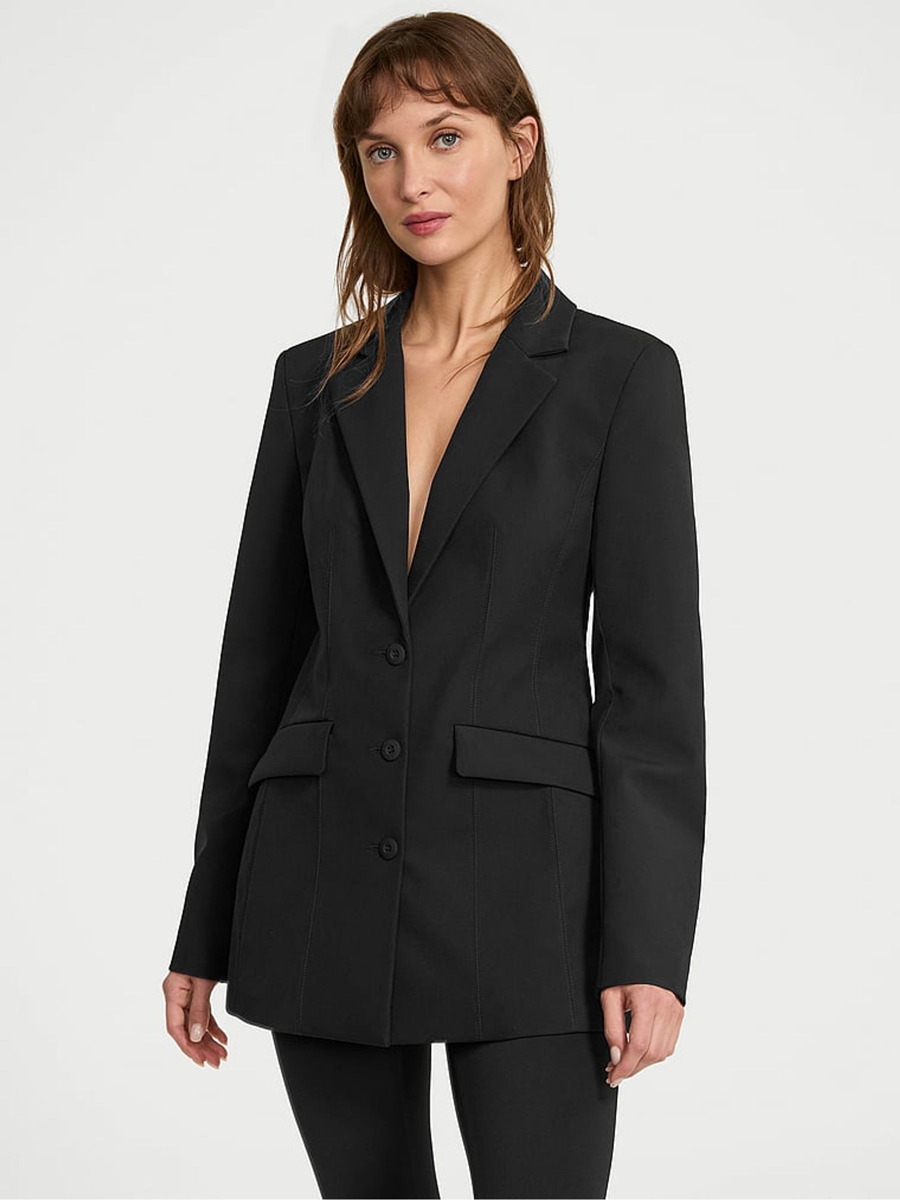 Black Nylon Blazer - Image 1 of 2
