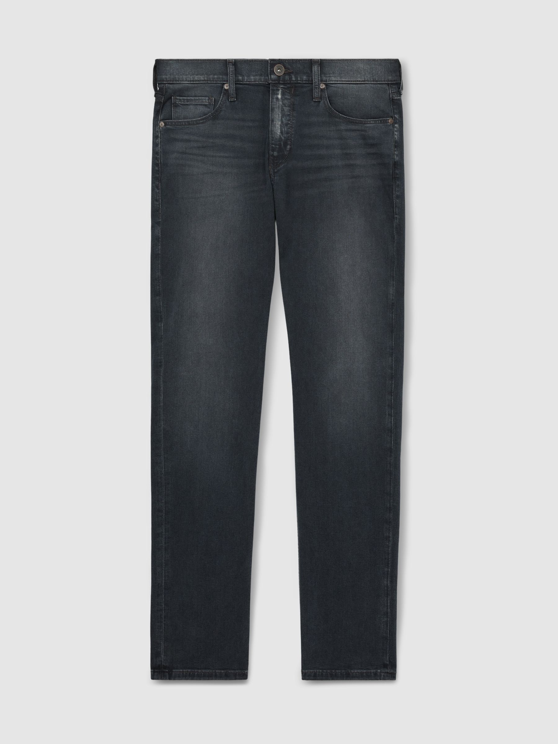 Paige Slim Leg Stretch Jeans in Grey/Navy - Image 2 of 6