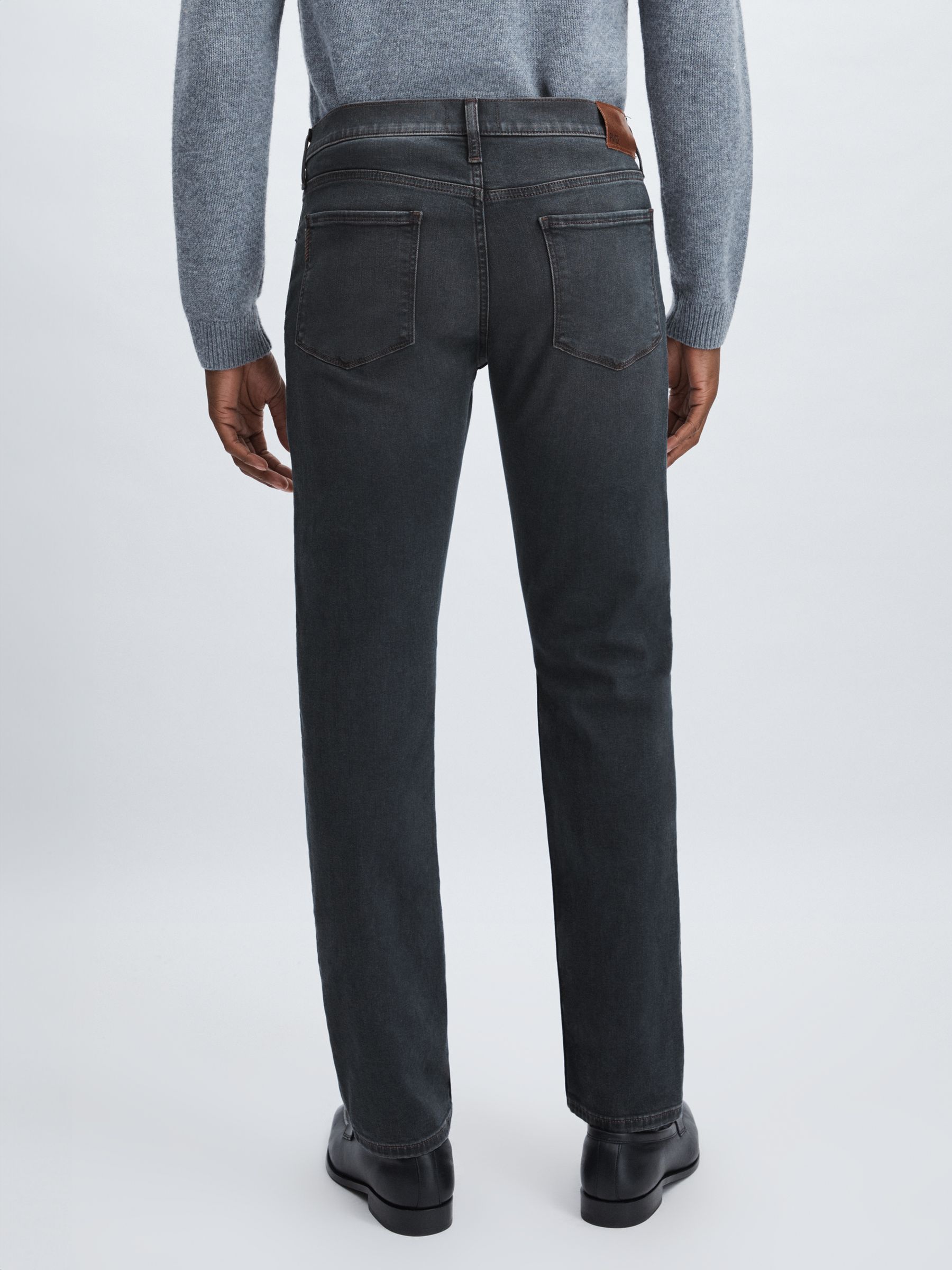Paige Slim Leg Stretch Jeans in Grey/Navy - Image 5 of 6
