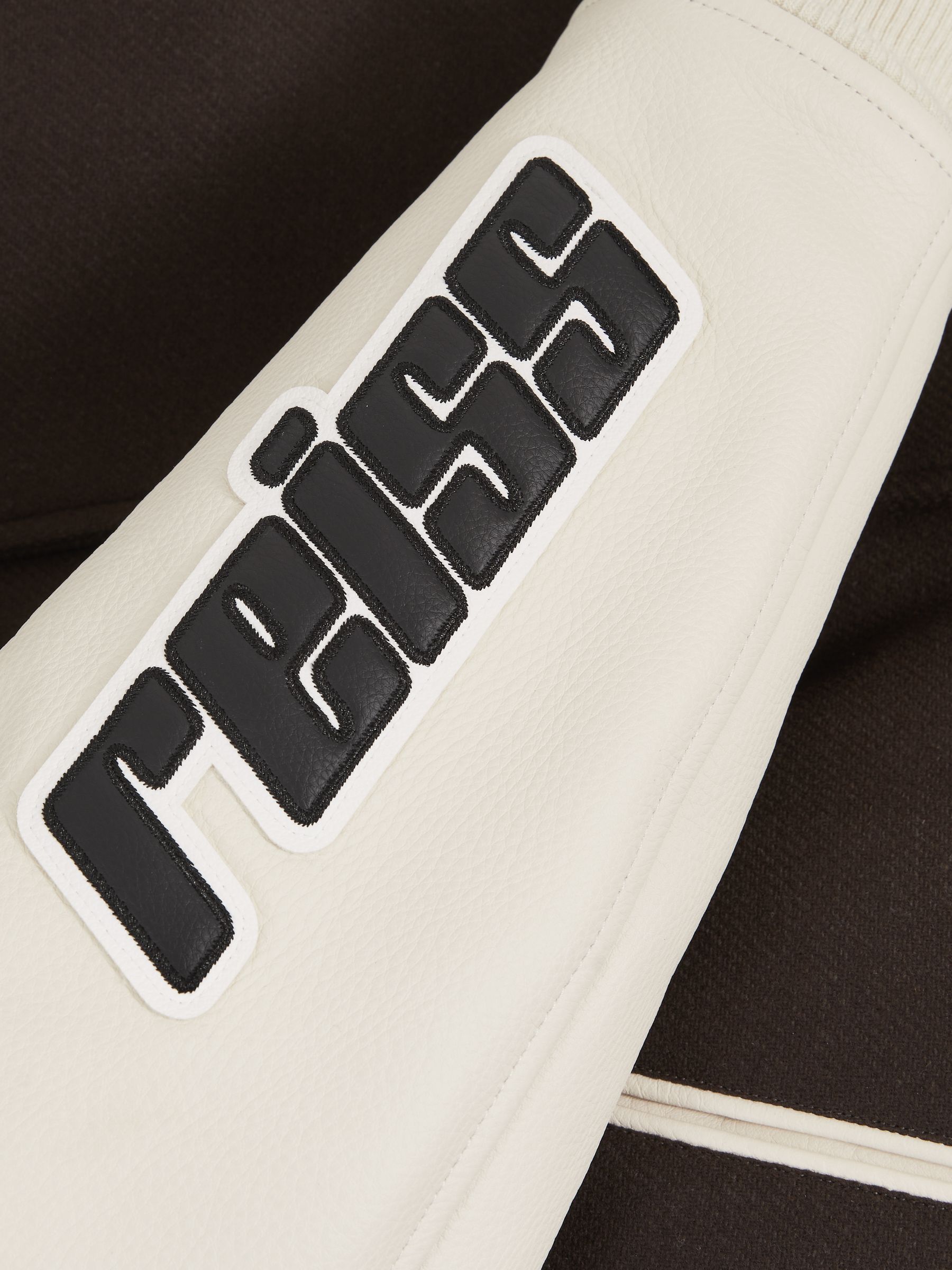 McLaren F1 Team Bomber Jacket in Brown/Ivory/White - Image 8 of 9