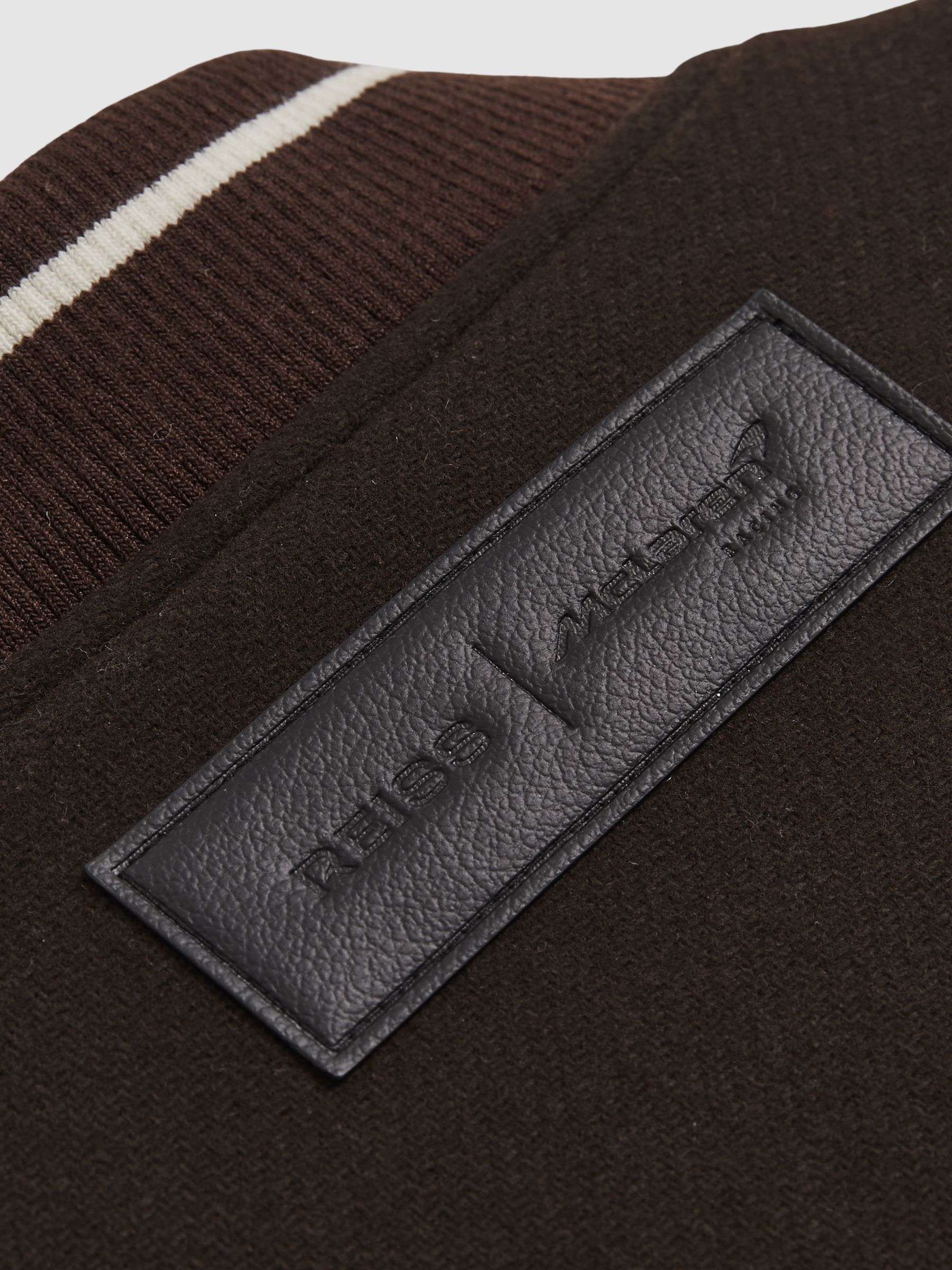 McLaren F1 Team Bomber Jacket in Brown/Ivory/White - Image 9 of 9