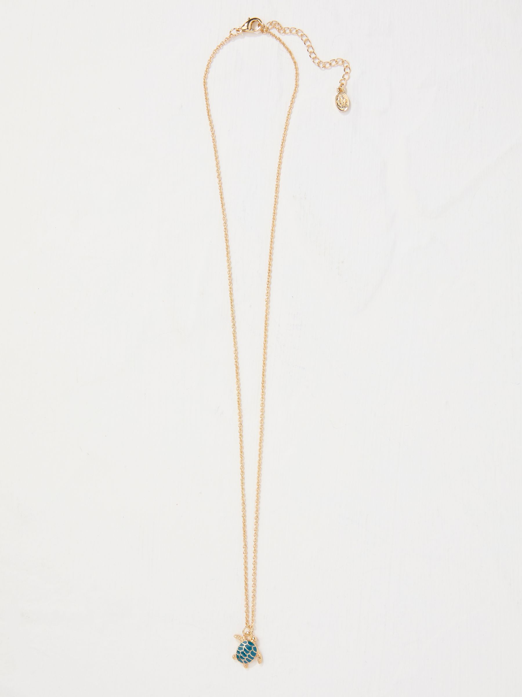 Gold Tone Turtle Necklace - Image 1 of 2