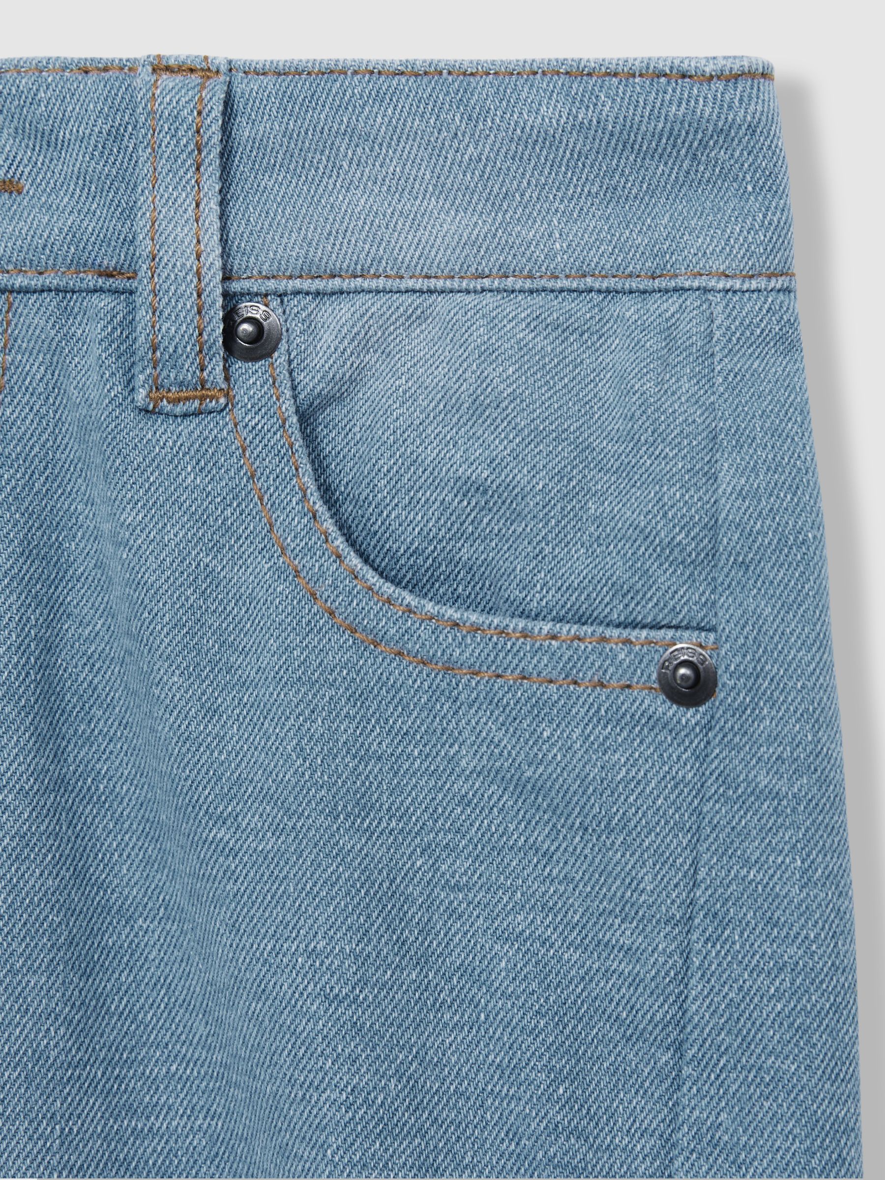 9-13 yrs Patchwork Denim Jeans Two-Tone in Blue - Image 4 of 4