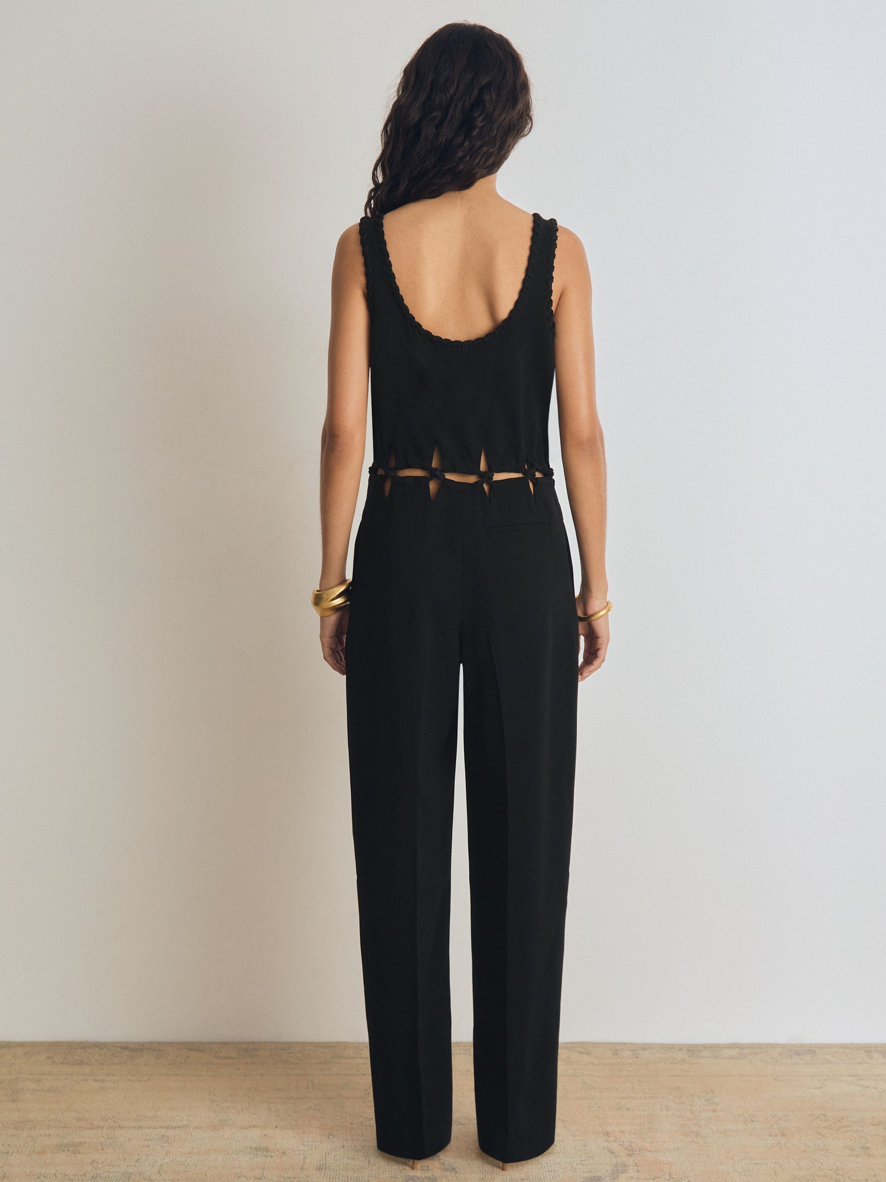 Atelier Cut-Out Waist Jumpsuit in Black - Image 5 of 6