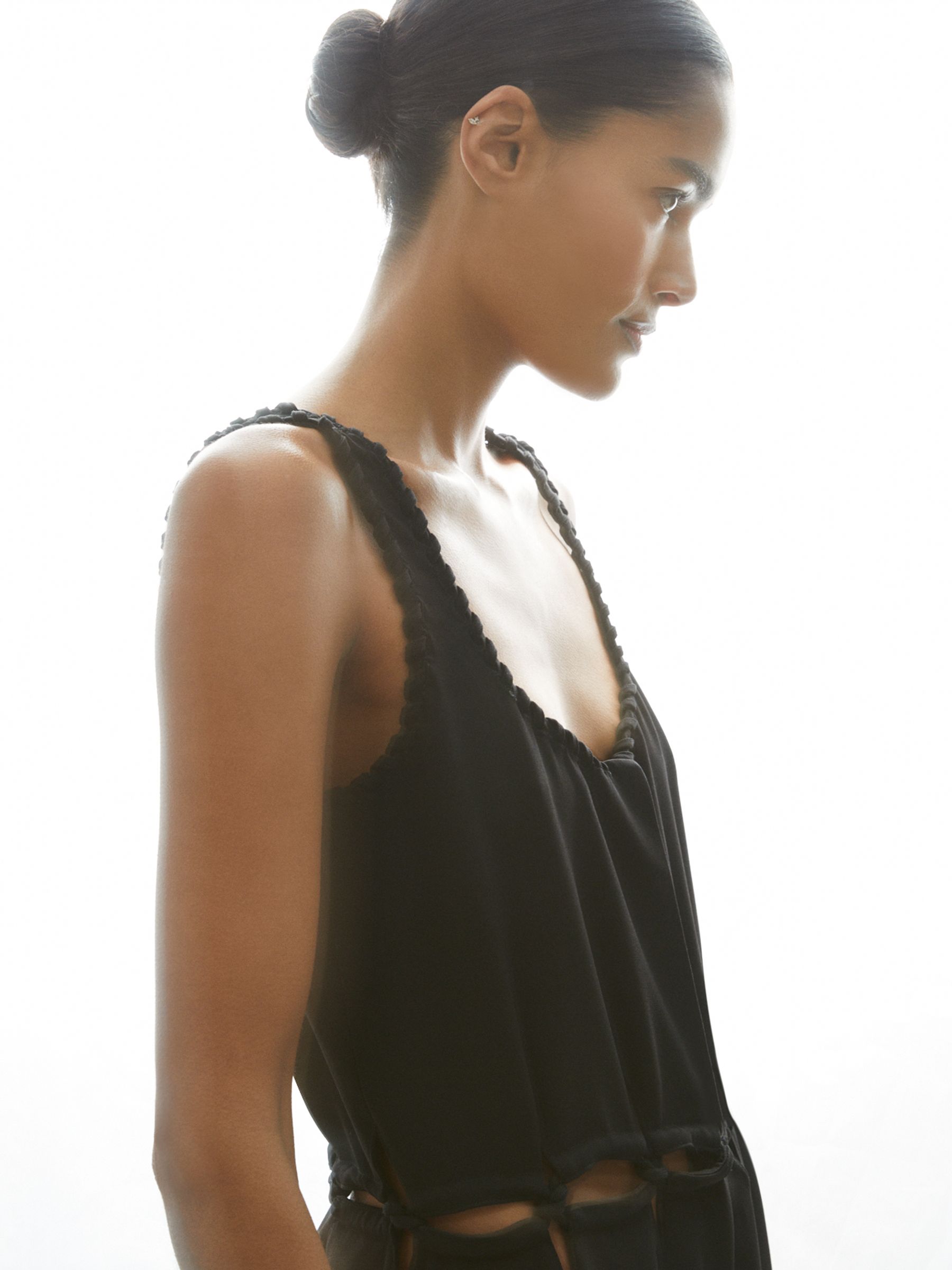 Atelier Cut-Out Waist Jumpsuit in Black - Image 6 of 6