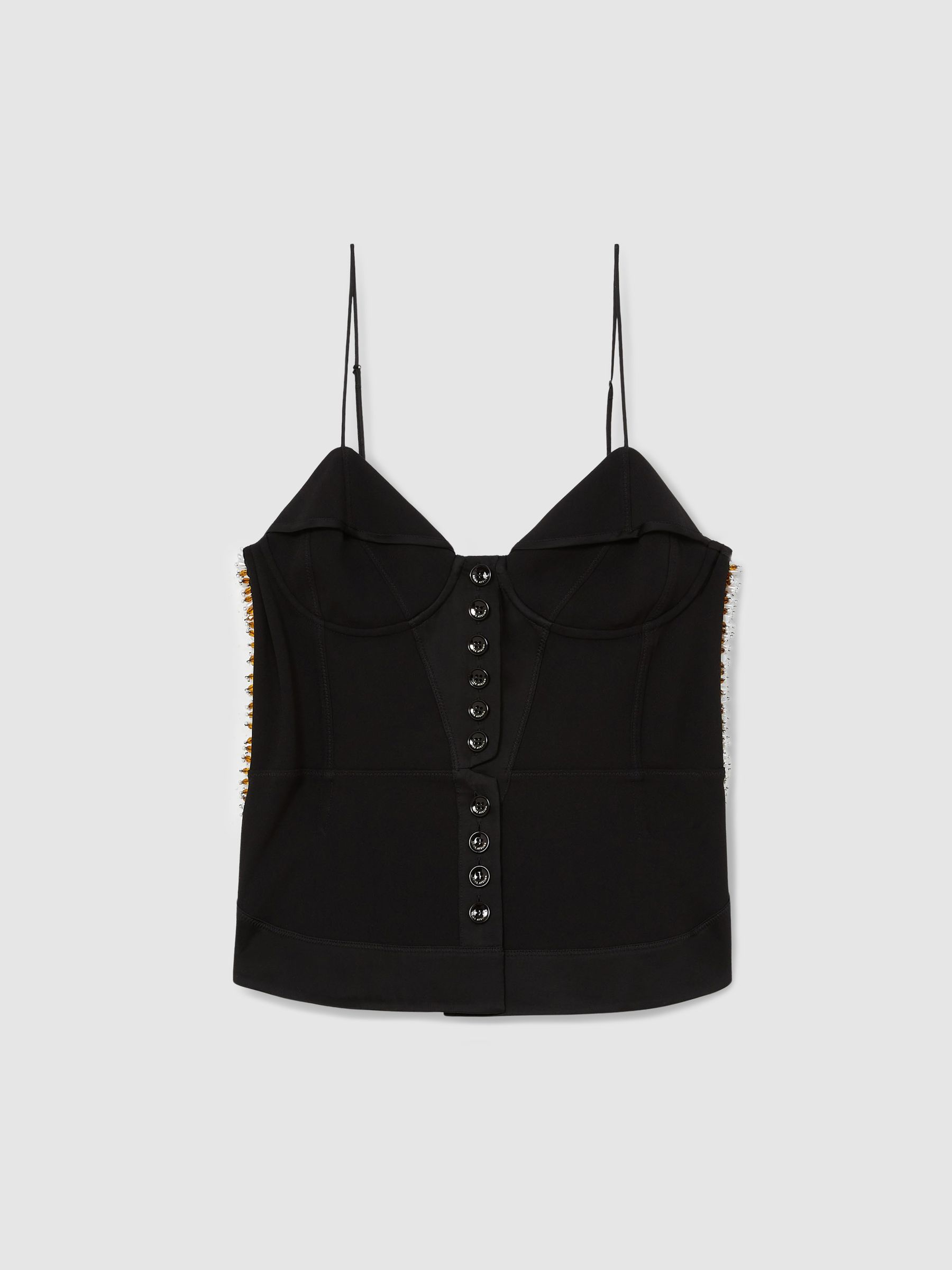 Atelier Embellished Corset Top in Black - Image 2 of 7