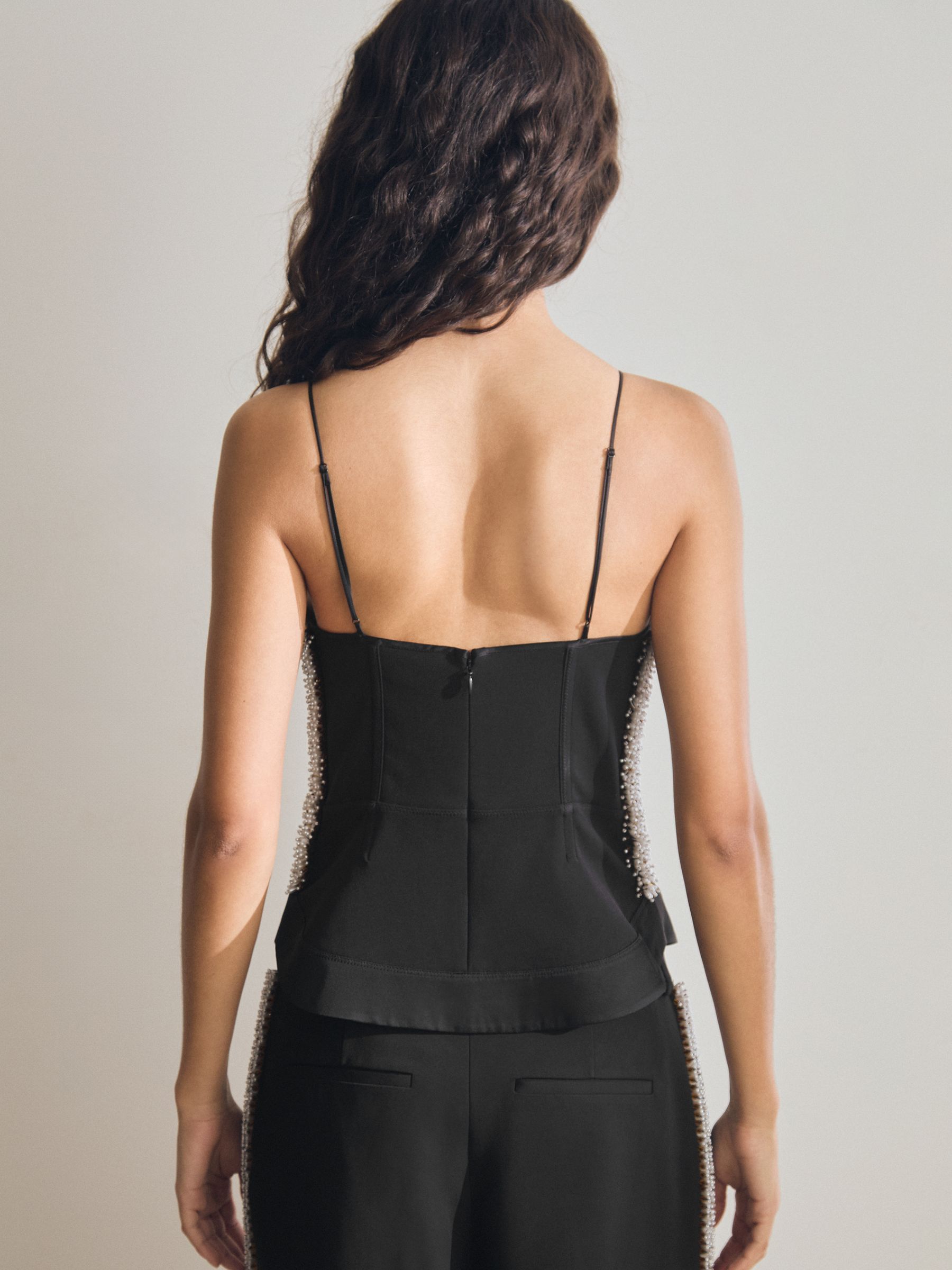 Atelier Embellished Corset Top in Black - Image 6 of 7