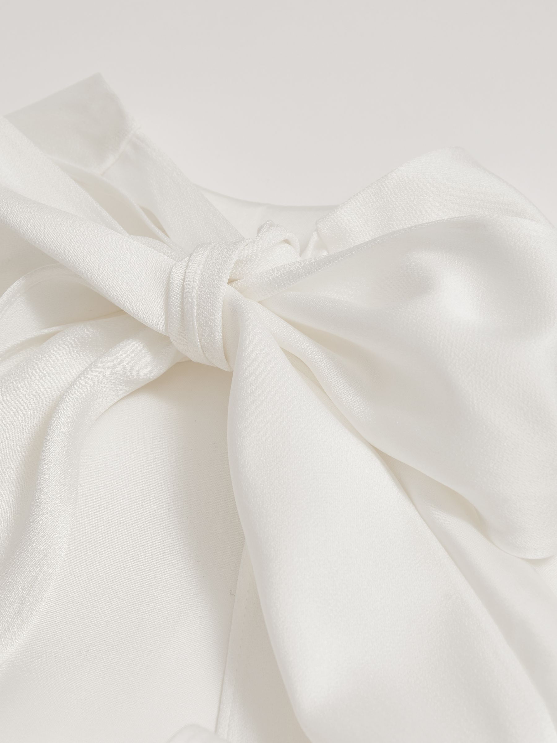 Atelier Duchess Satin Maxi Dress in White - Image 9 of 9
